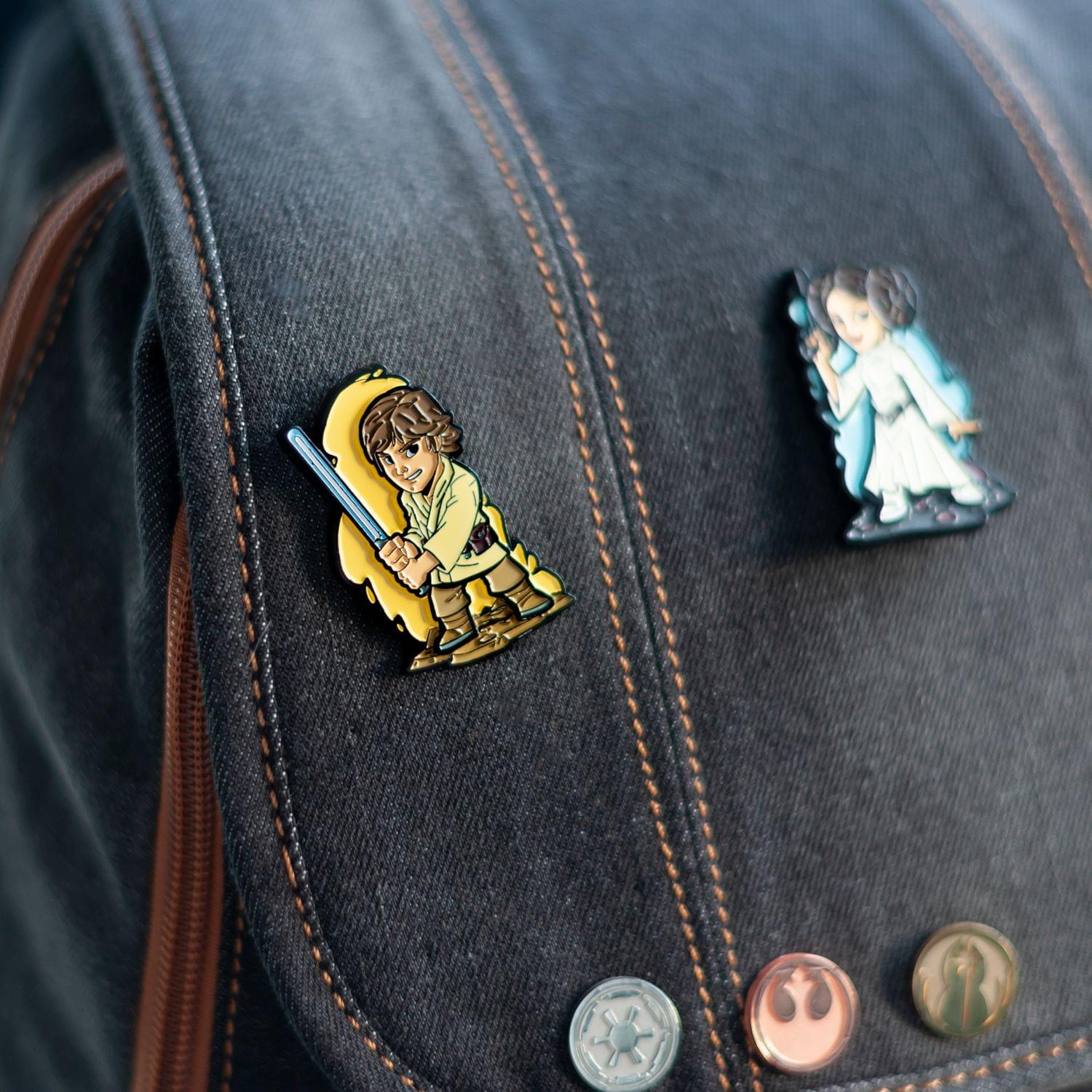 OFFICIAL Star Wars Luke Skywalker Pin | Exclusive Art Design By Derek Laufman