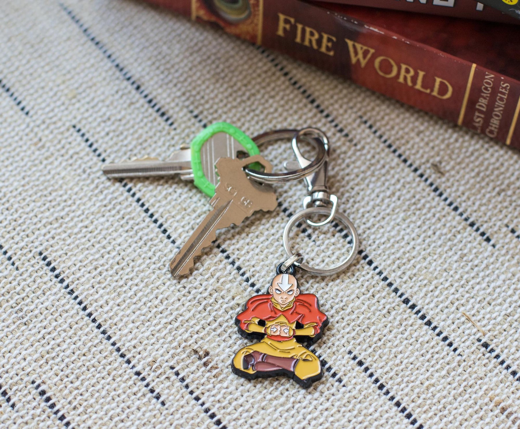 Avatar: The Last Airbender Aang Enamel Pendant Keychain