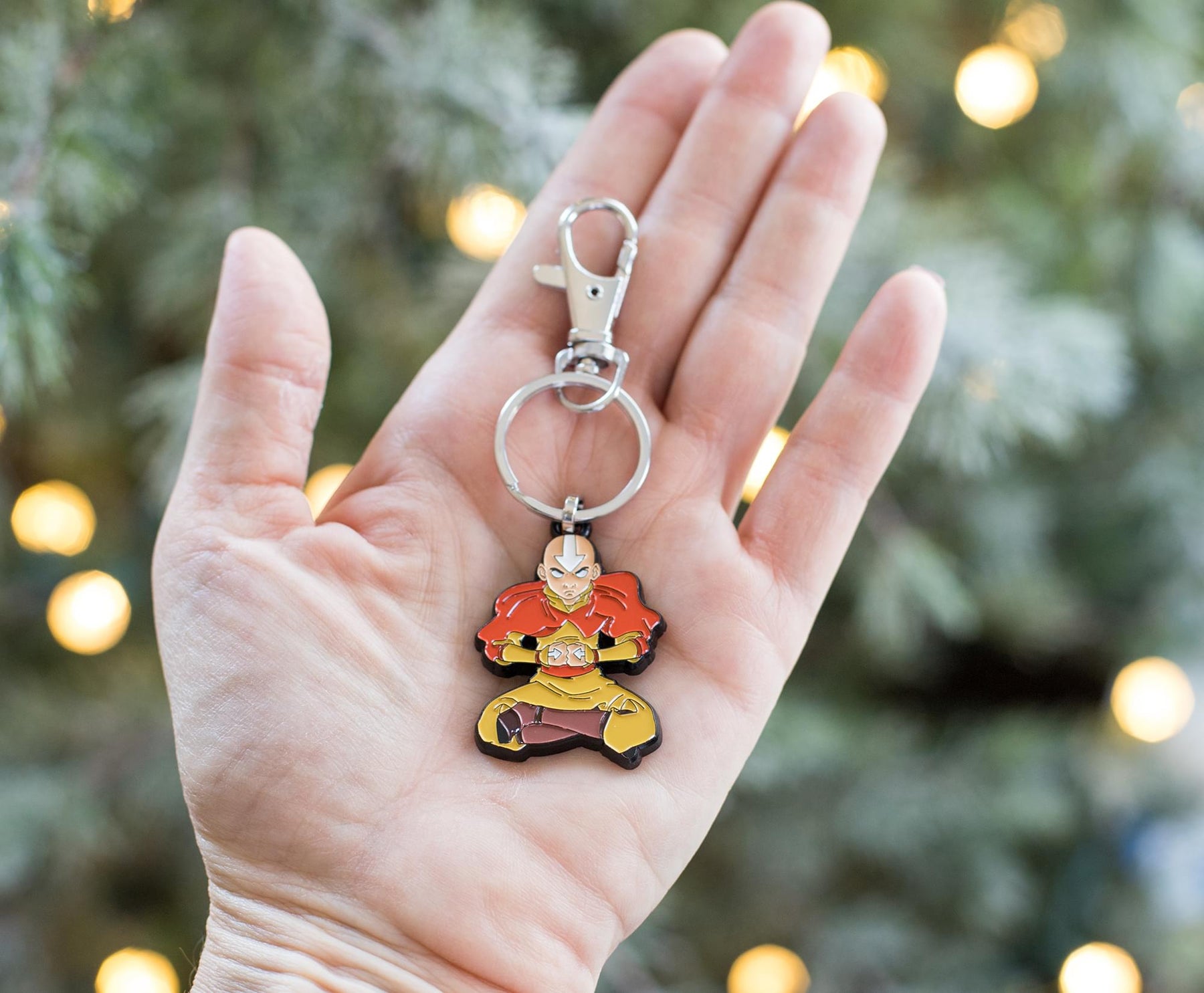 Avatar: The Last Airbender Aang Enamel Pendant Keychain