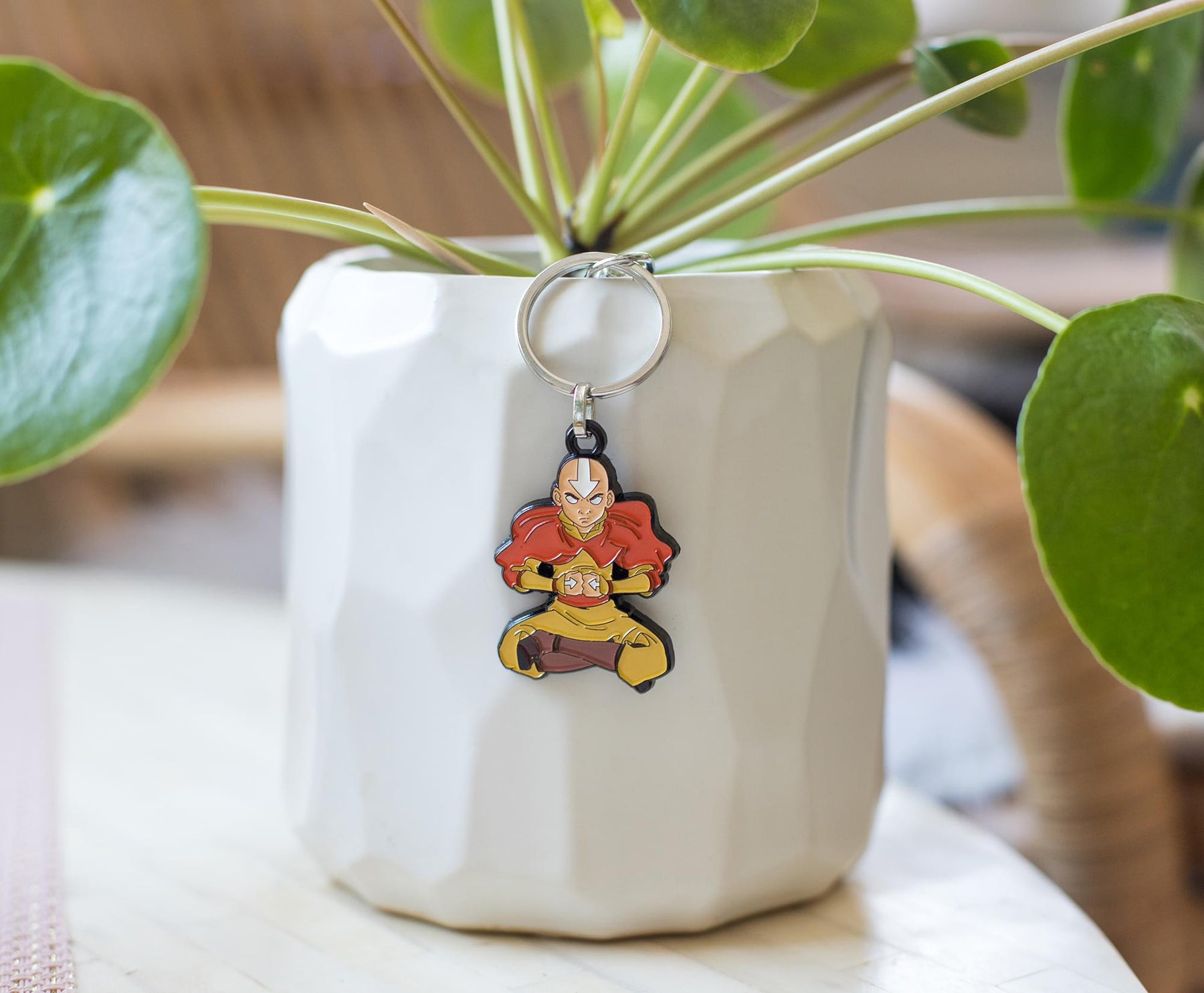 Avatar: The Last Airbender Aang Enamel Pendant Keychain