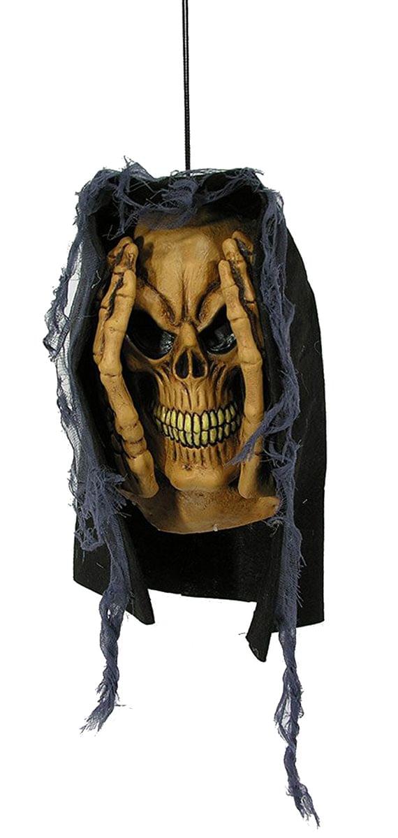 Peeping Skeleton Halloween Window Décor