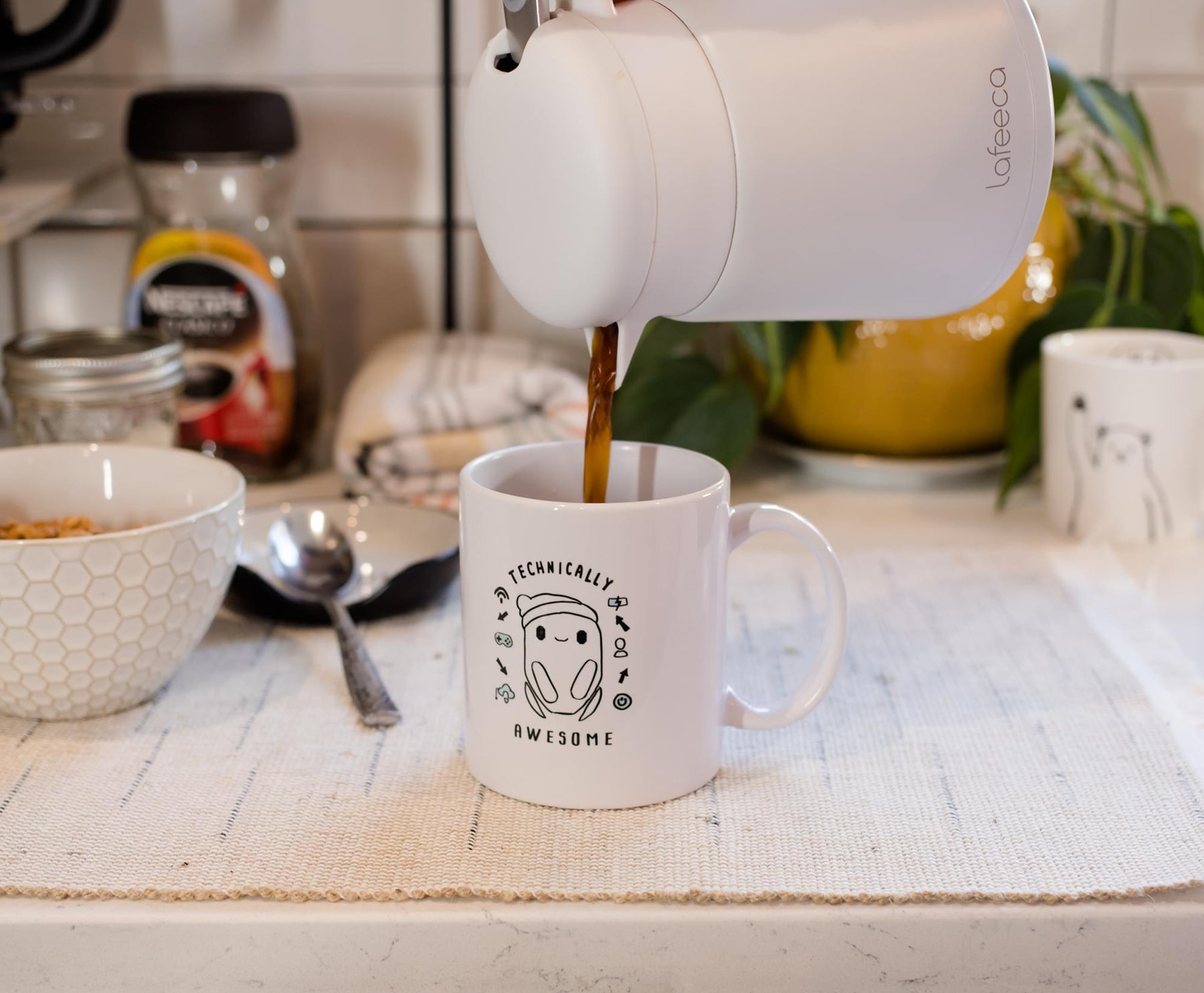 Ron's Gone Wrong "Technically Awesome" Ceramic Mug Exclusive | Holds 11 Ounces