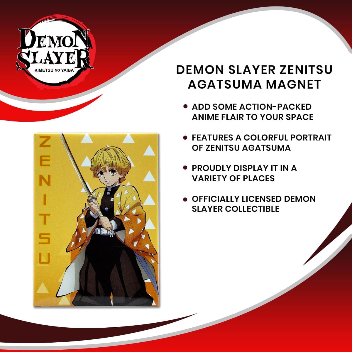 Demon Slayer Zenitsu Agatsuma Magnet