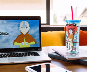 Avatar: The Last Airbender Trio Carnival Cup With Lid And Straw | 20 Ounces