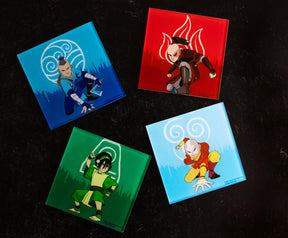 Avatar: The Last Airbender Characters Glass Coasters | Set of 4