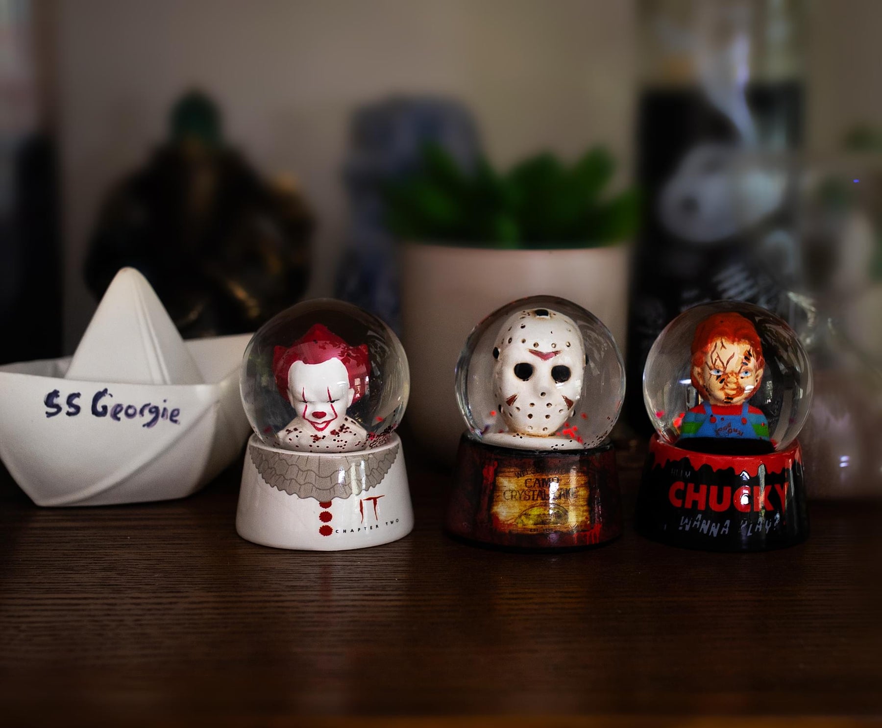 Child's Play Chucky "Wanna Play?" Collectible Mini Snow Globe | 3 Inches Tall