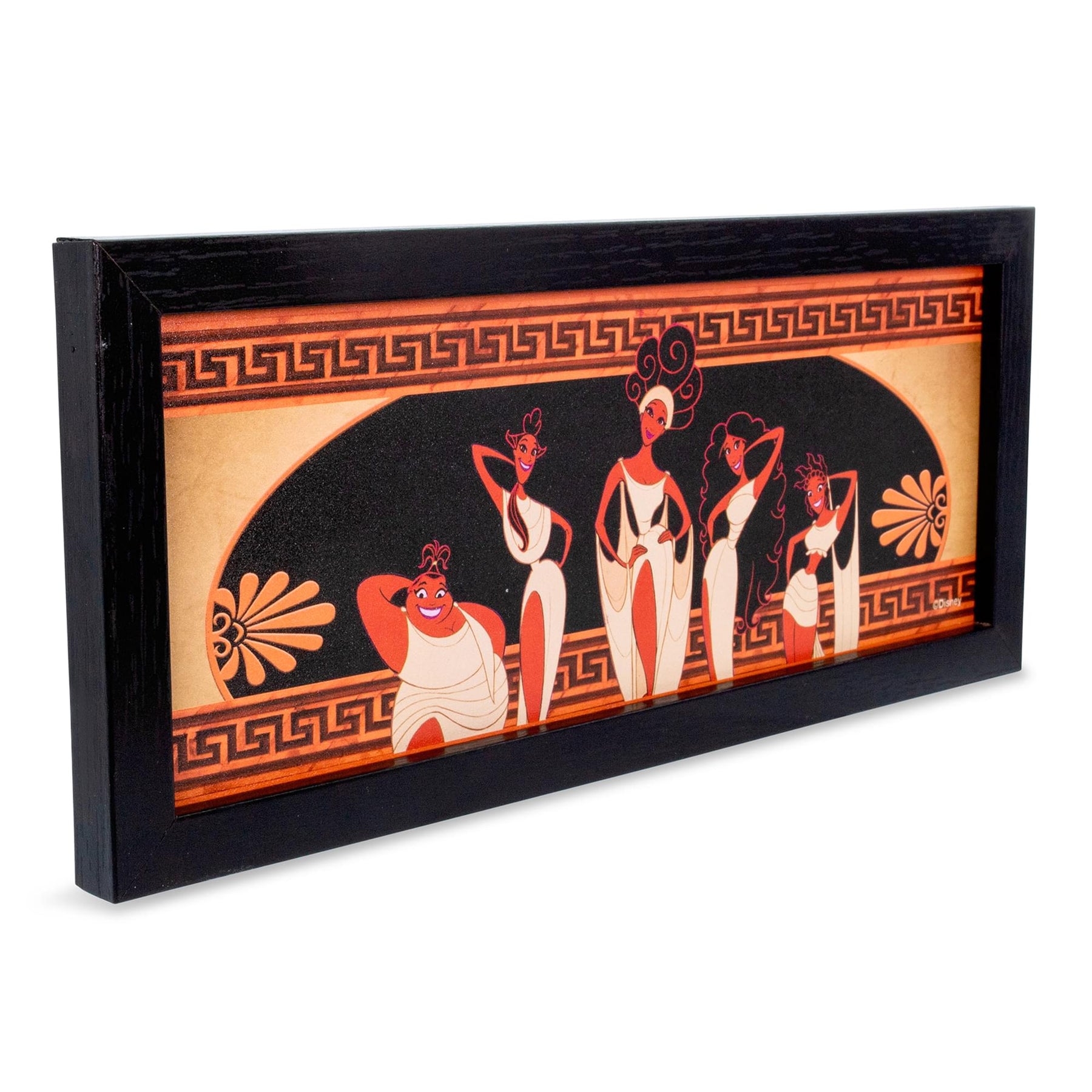 Disney Hercules "Muses Pose" Hanging Sign Gel Coat Framed Wall Art