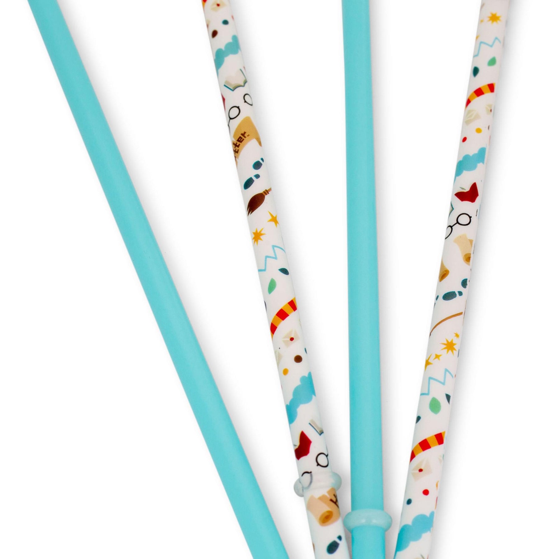 Harry Potter Icons Reusable Plastic Straws | Set of 4
