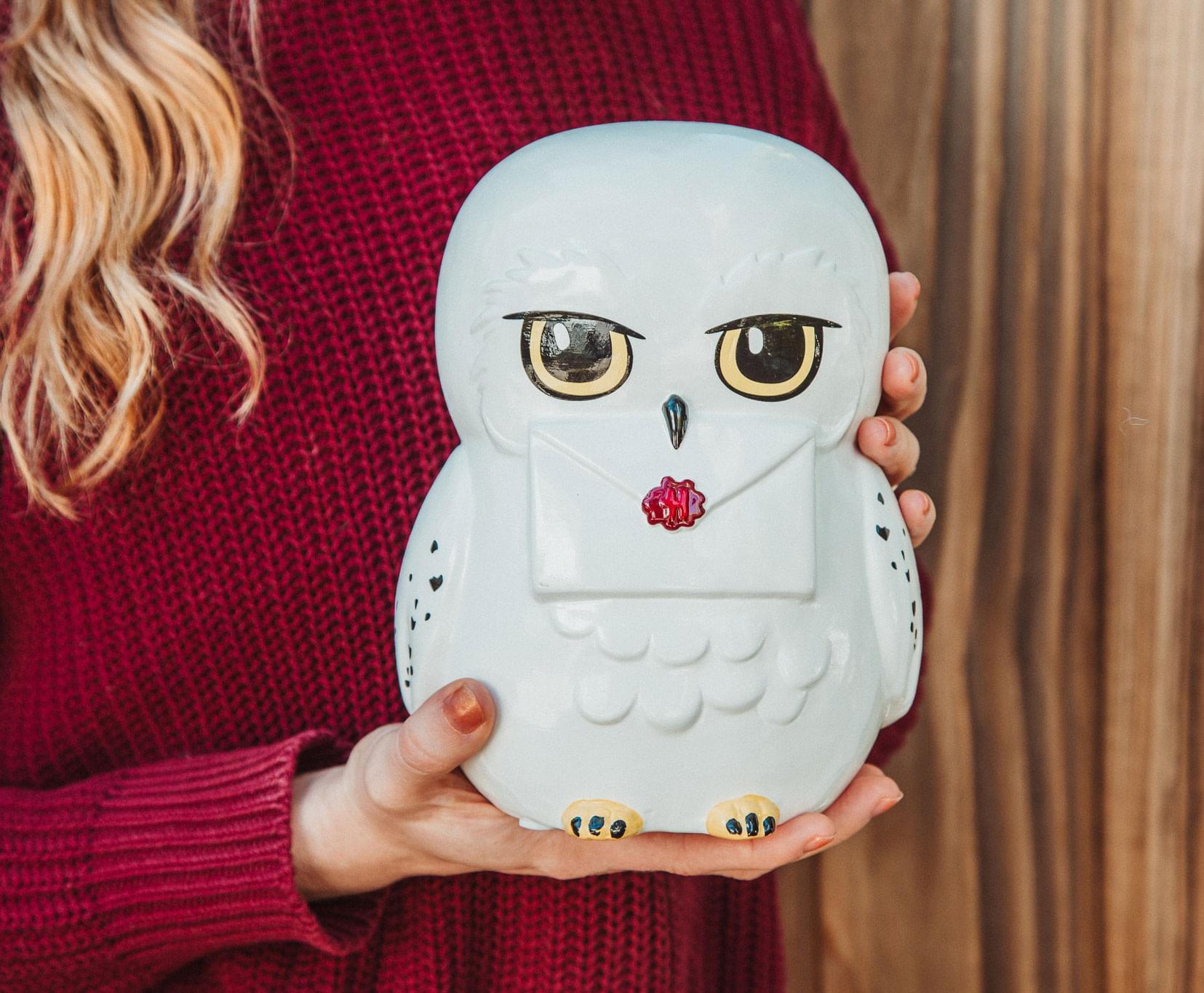 Harry Potter Chibi Hedwig 8-Inch Figural Coin Bank Storage | Toynk Exclusive