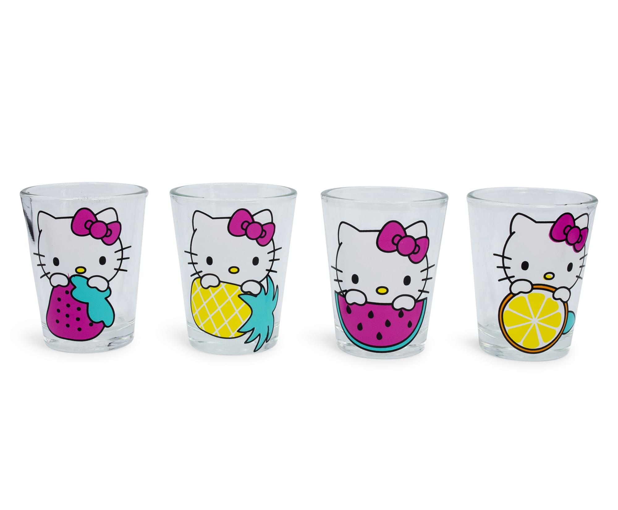 Hello Kitty 4 Piece 1.5oz Mini Glass Set | Free Shipping