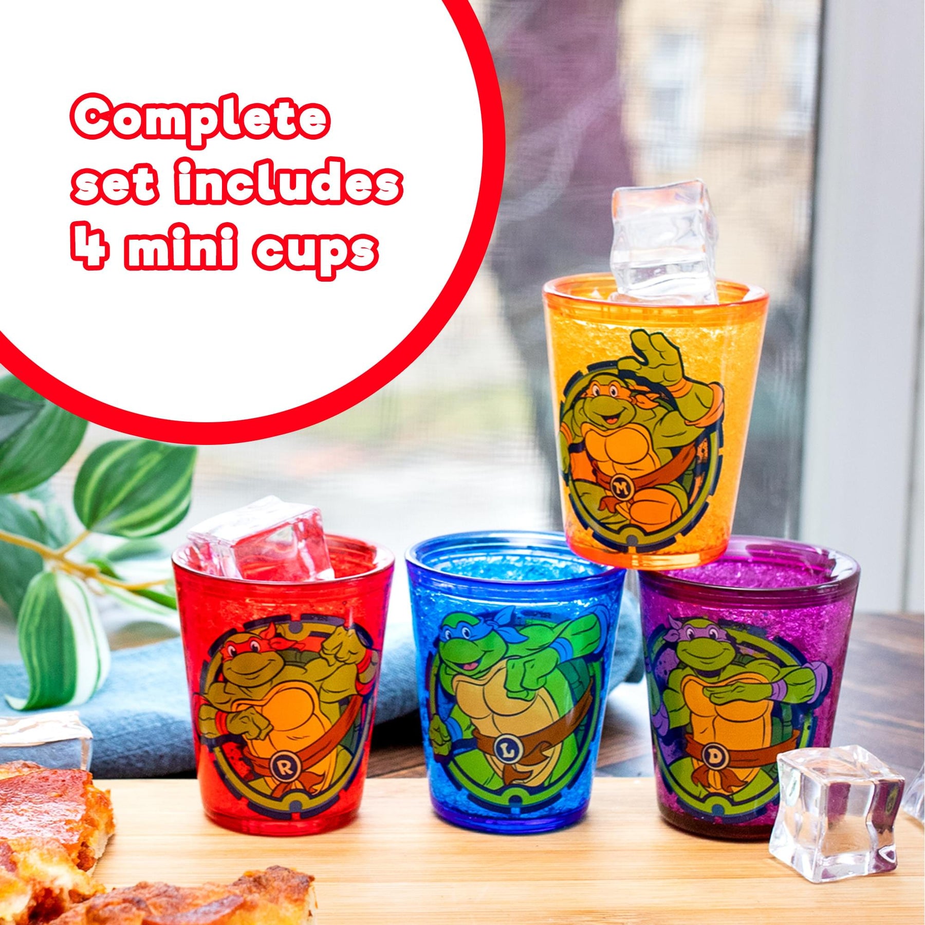 Teenage Mutant Ninja Turtles Cowabunga 1.5-Ounce Freeze Gel Mini Cups | Set of 4