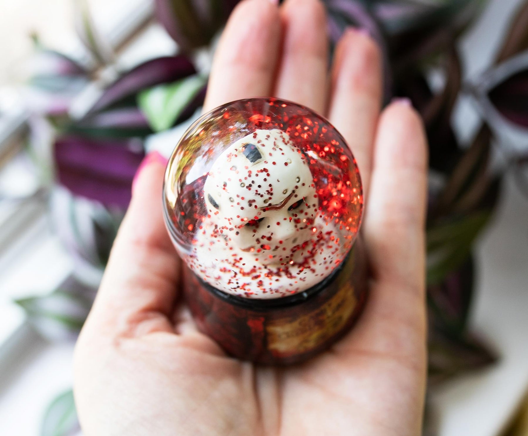 Friday the 13th Jason's Mask Mini Snow Globe | 3 Inches Tall
