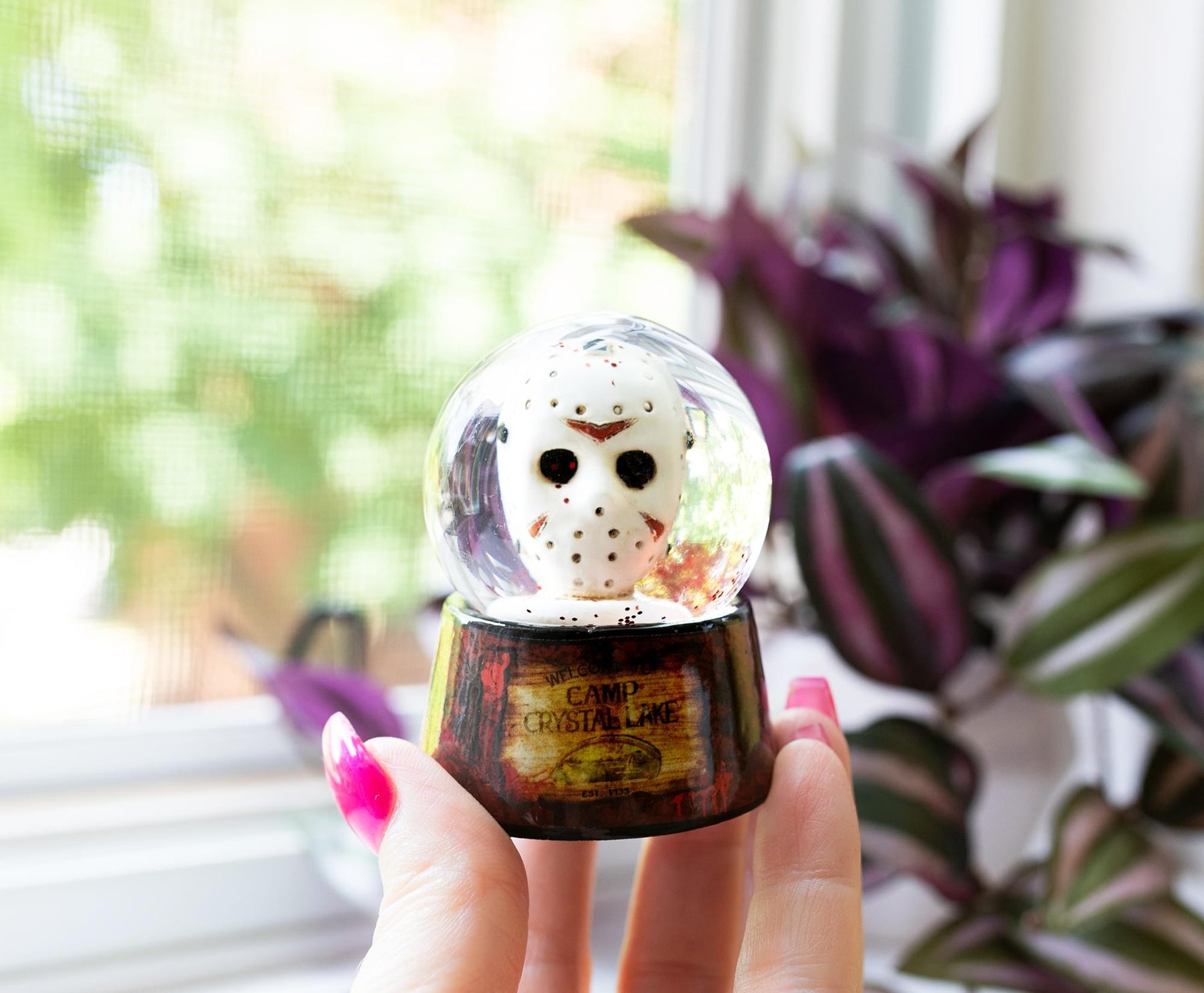 Friday the 13th Jason's Mask Mini Snow Globe | 3 Inches Tall