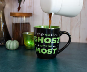 Beetlejuice "Ghost With The Most" Curved Ceramic Mug | Holds 25 Ounces