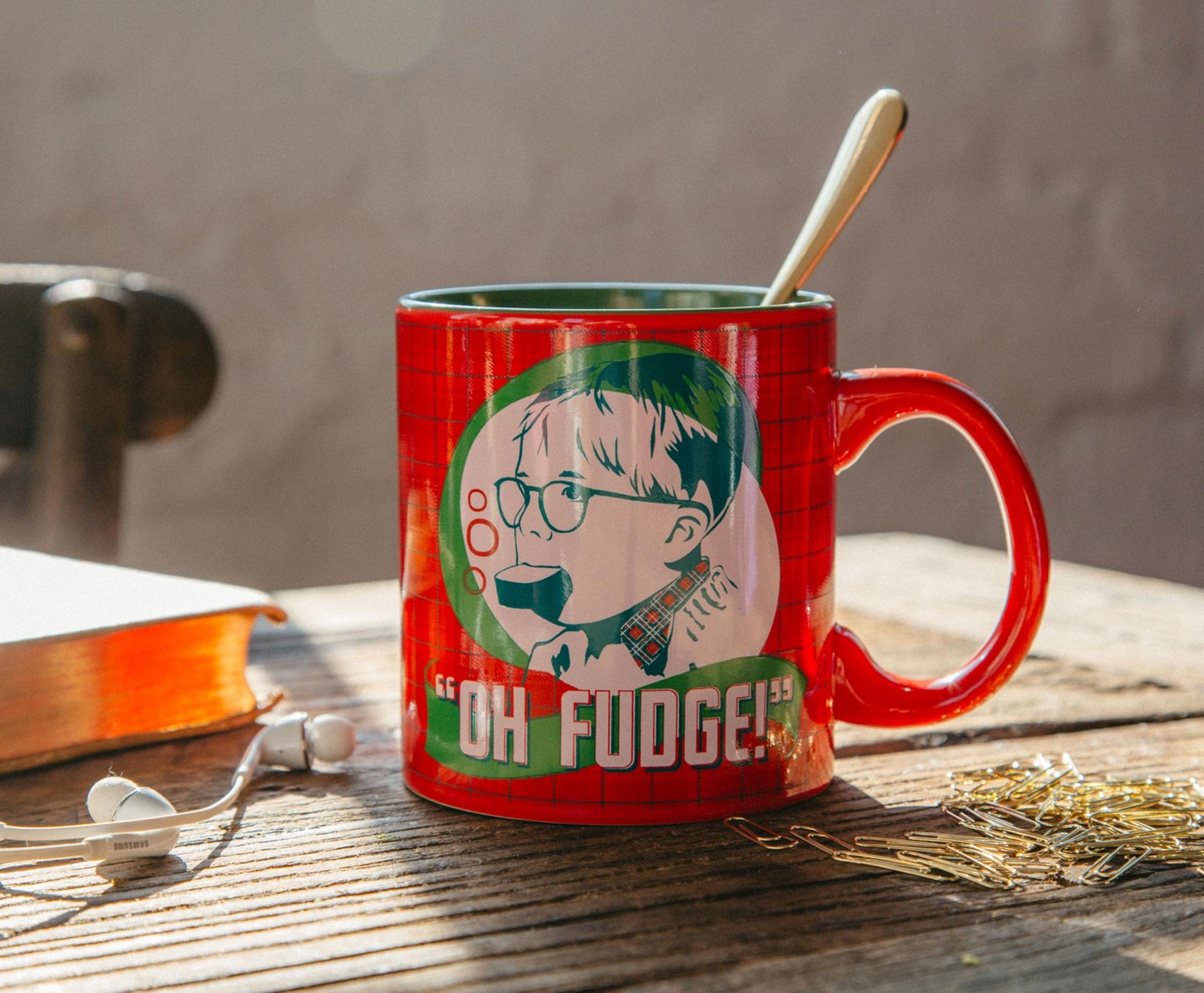 A Christmas Story "Oh Fudge" Ceramic Mug | Holds 20 Ounces