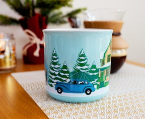 A Christmas Story Neighborhood Scene Ceramic Camper Mug | Holds 20 Ounces