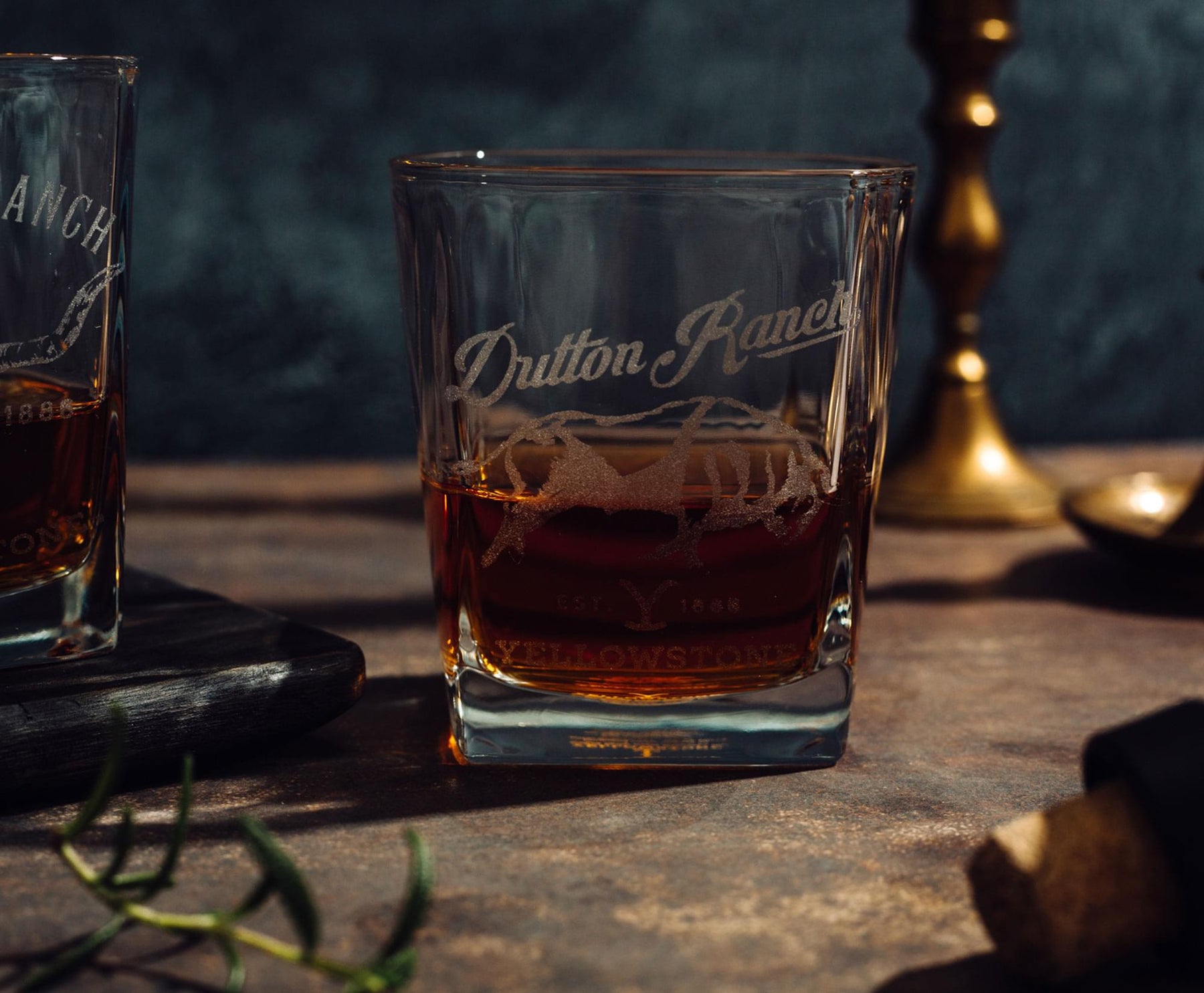 Yellowstone Dutton Ranch 9-Ounce Mini Rocks Glasses | Set of 2