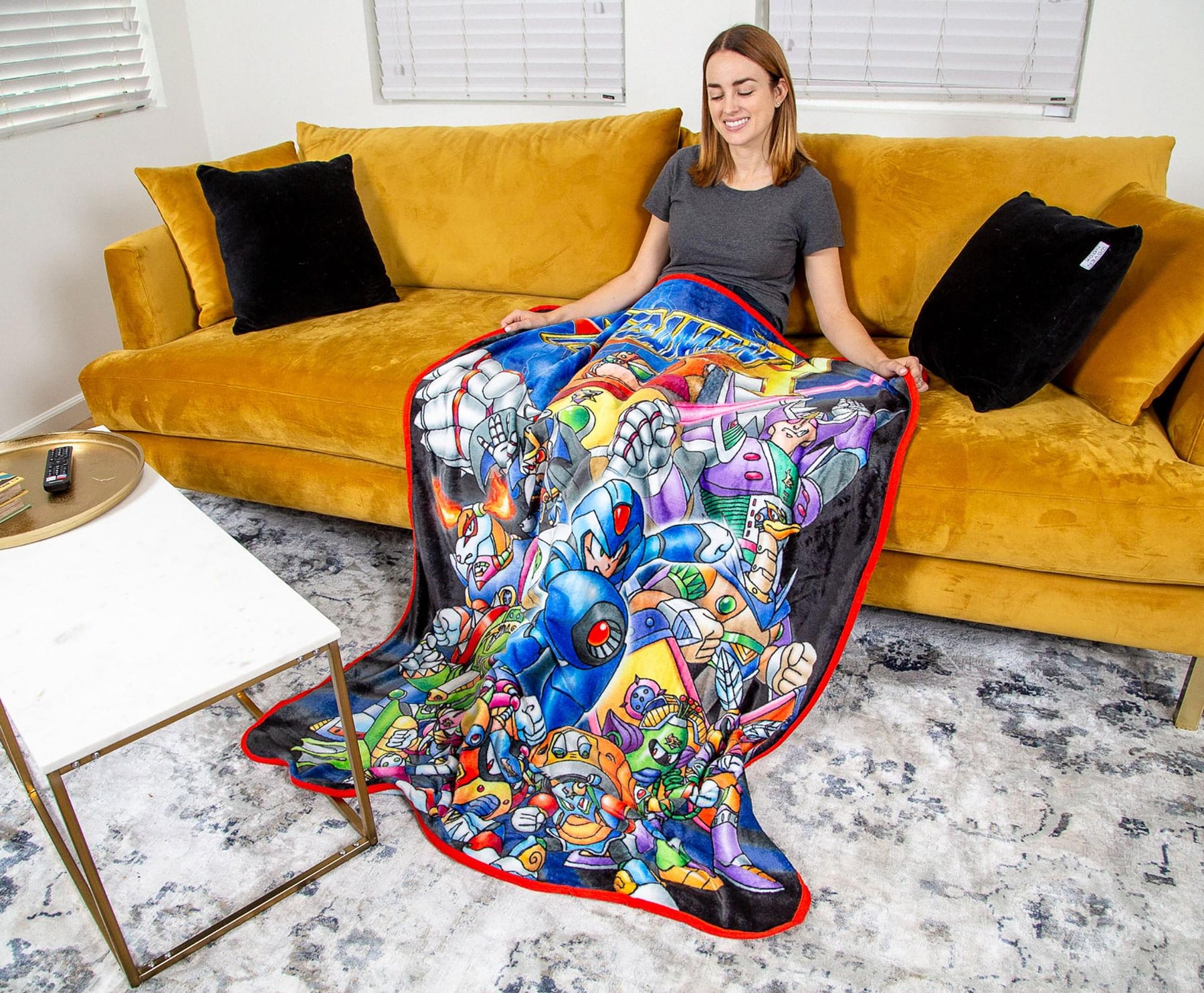 Mega Man X Fleece Throw Blanket | 45 x 60 Inches