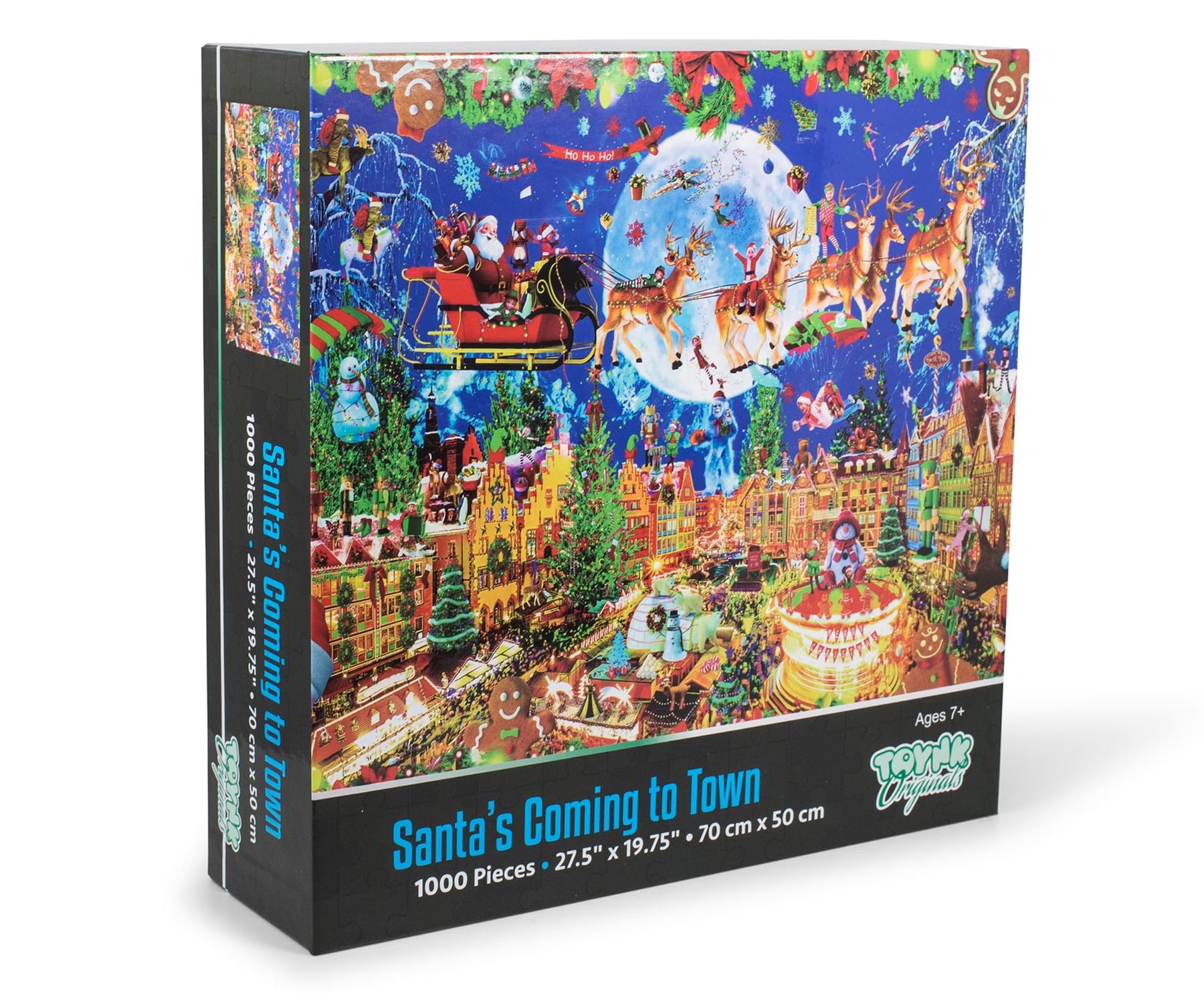 Santa's Coming to Town Christmas Holiday 1000 Piece Jigsaw Puzzle