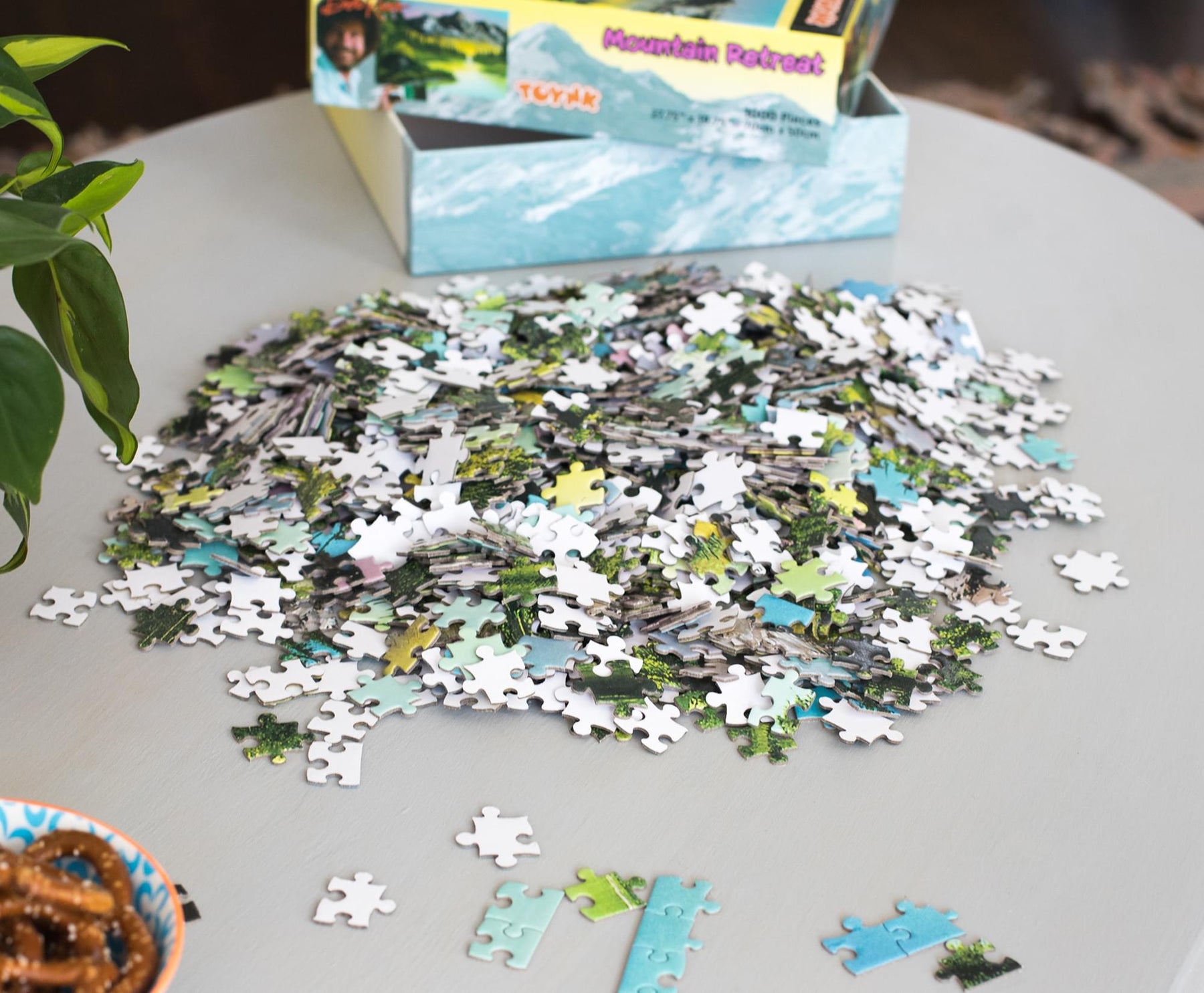 Bob Ross Mountain Retreat Nature Puzzle | 1000 Piece Jigsaw Puzzle