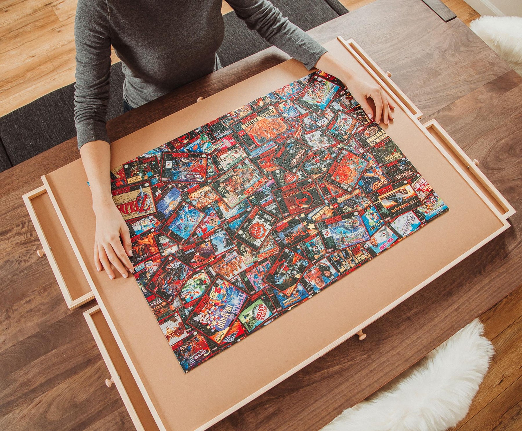 Super Never Ending Showdowns Retro Video Games 1000-Piece Jigsaw Puzzle