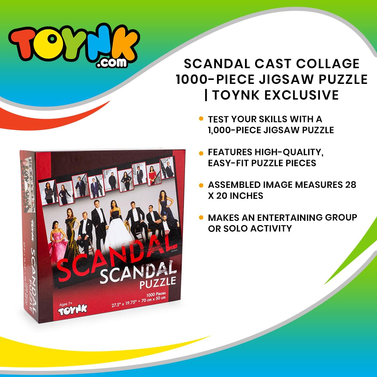 Scandal Cast Collage 1000 Piece Jigsaw Puzzle
