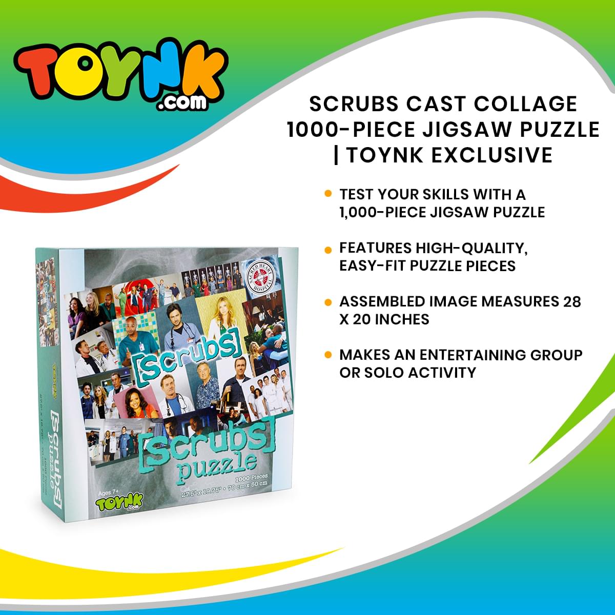 Scrubs Cast Collage 1000 Piece Jigsaw Puzzle