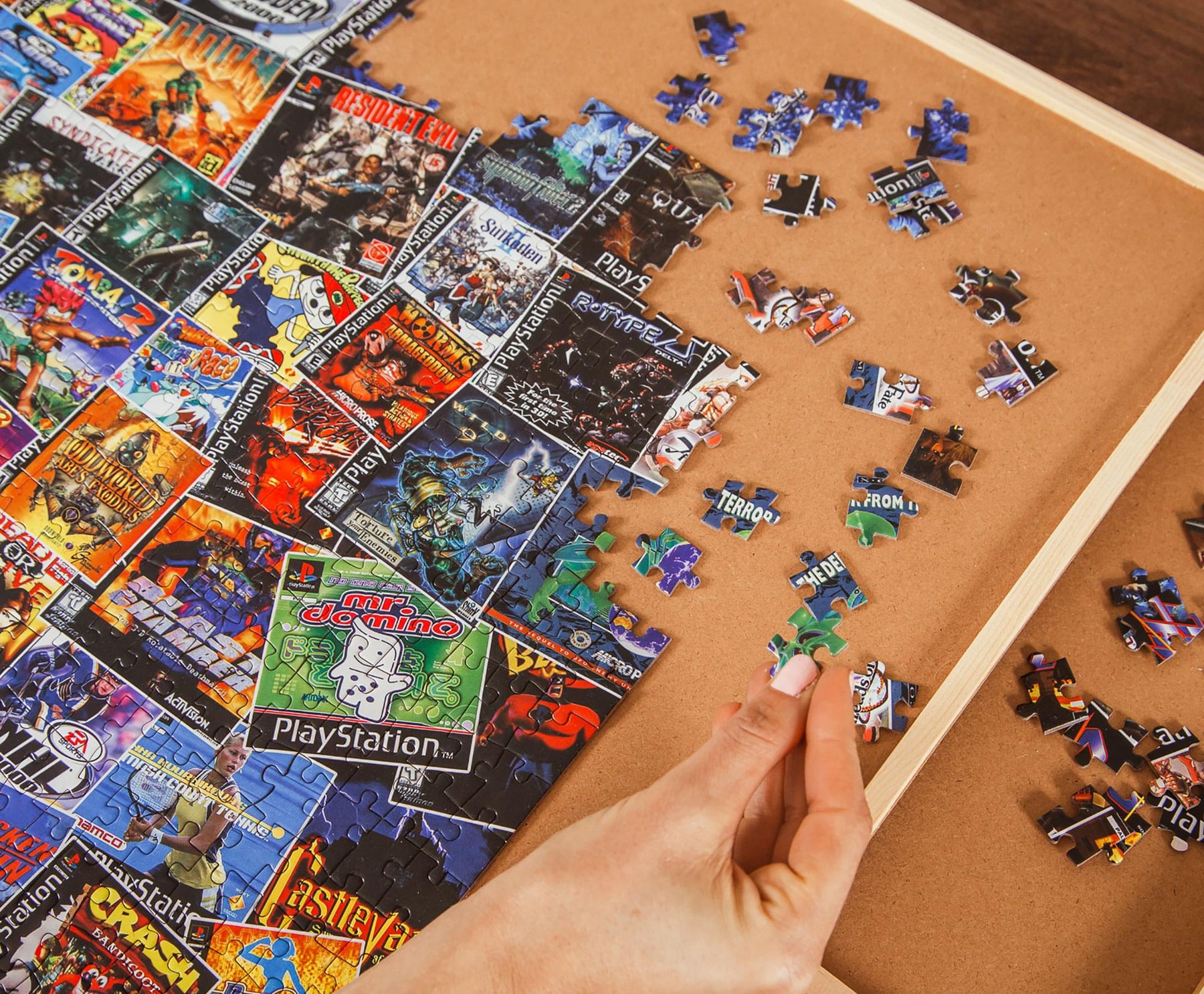 PlayStation Video Game Box Collage 1000-Piece Jigsaw Puzzle