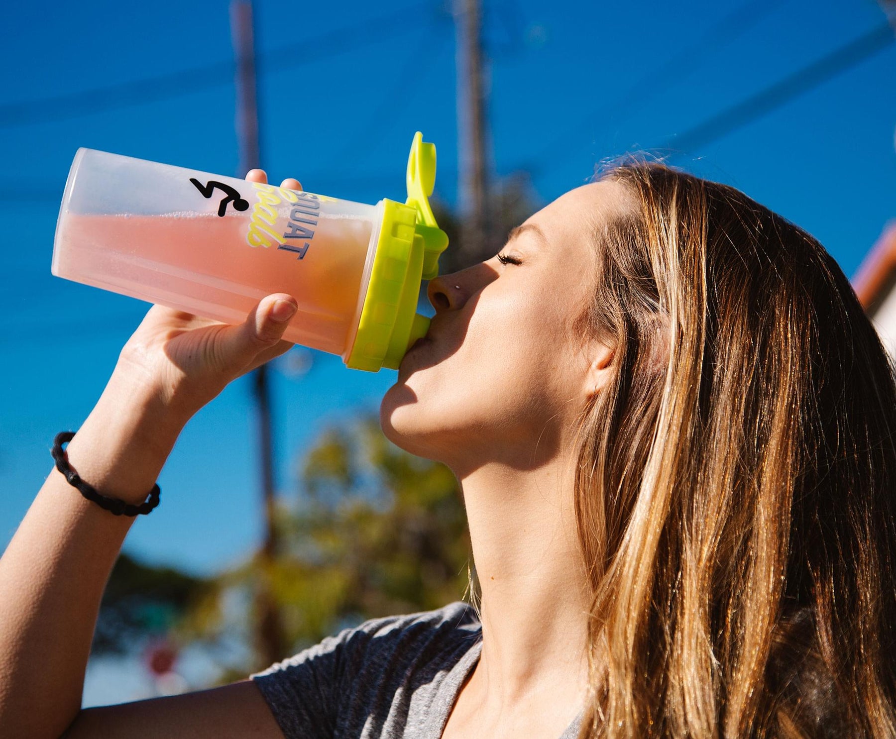 "#SquatGoals" Plastic Shaker Bottle | Holds 20 Ounces