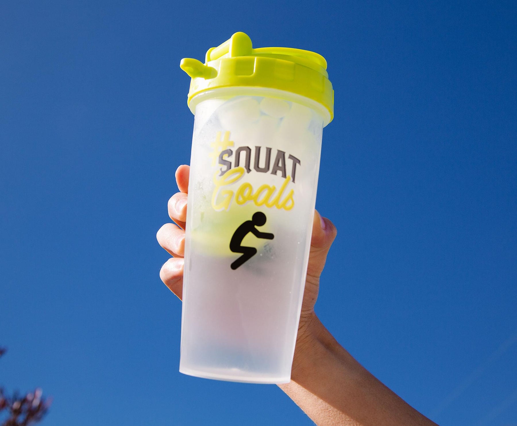 "#SquatGoals" Plastic Shaker Bottle | Holds 20 Ounces