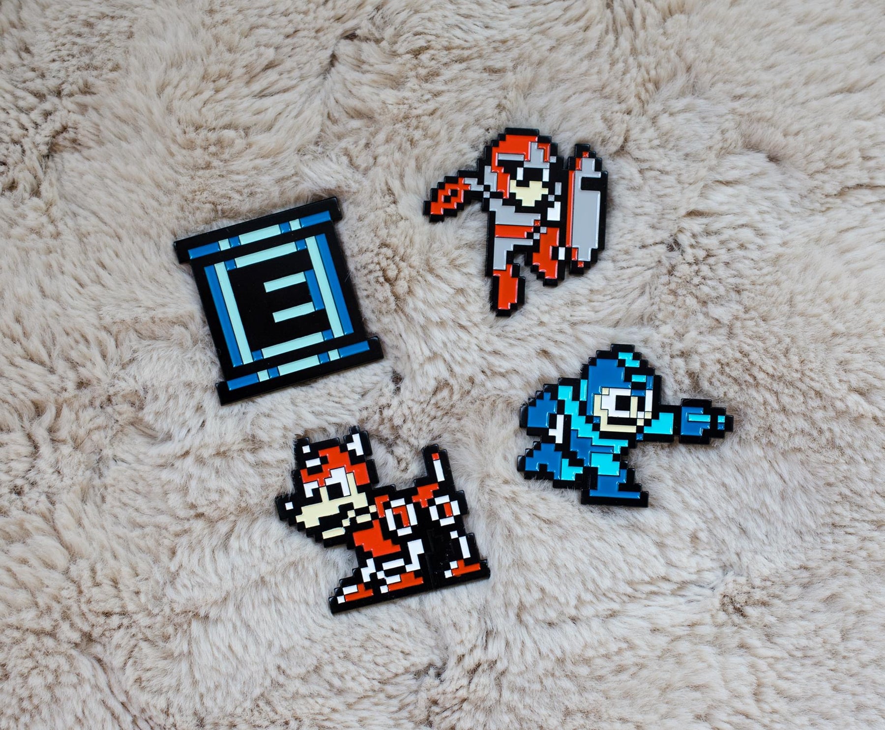 Mega Man Collectible Enamel Pins | Set of 4 | Toynk Exclusive