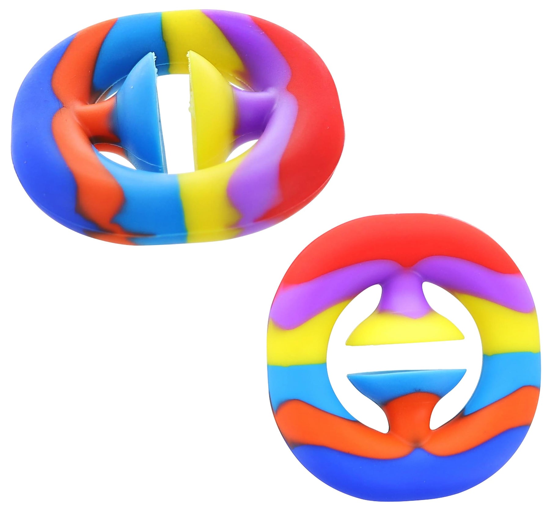 Pressure Fidget Toy Rainbow Silicone Snapper