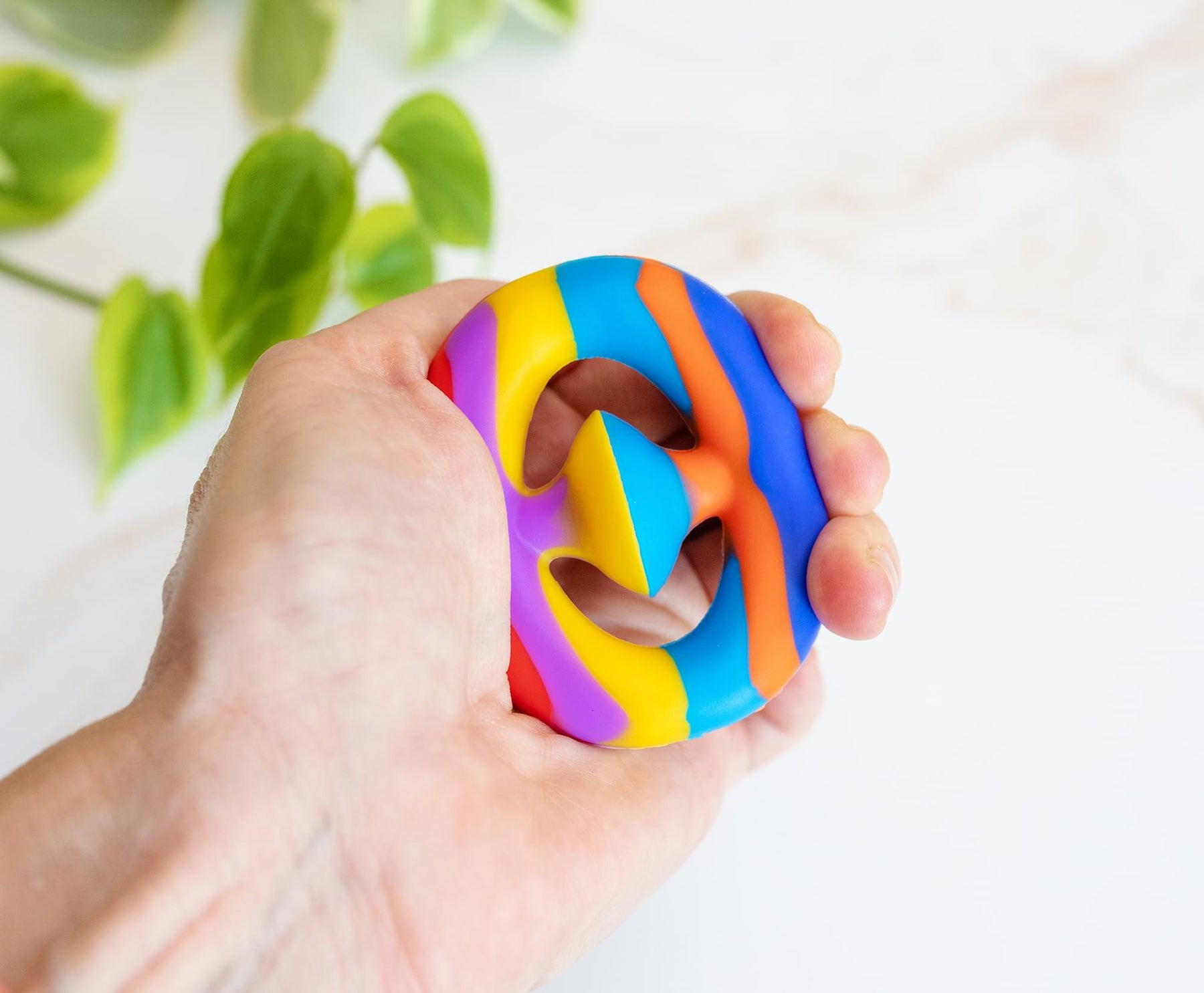 Pressure Fidget Toy Rainbow Silicone Snapper