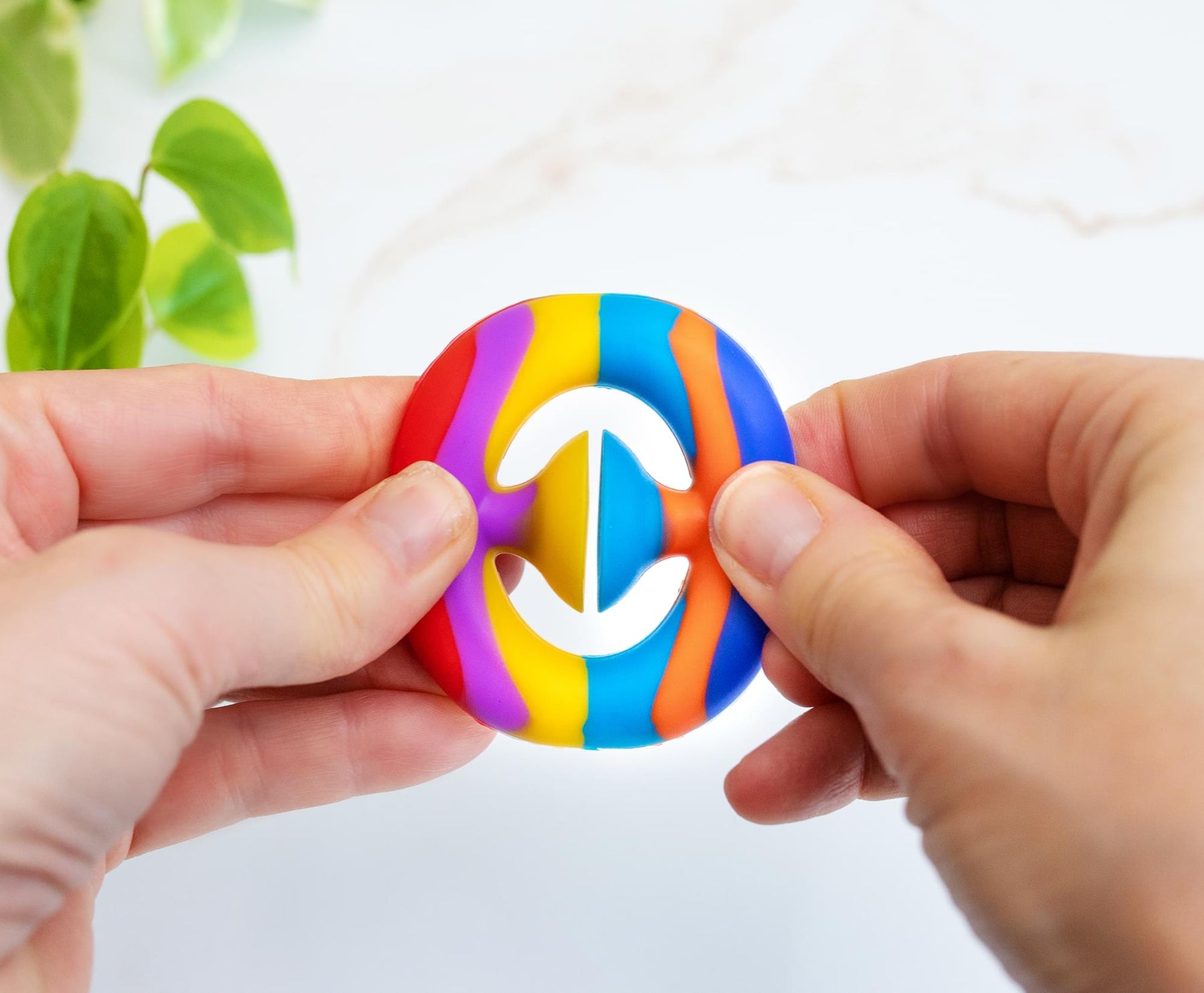 Pressure Fidget Toy Rainbow Silicone Snapper