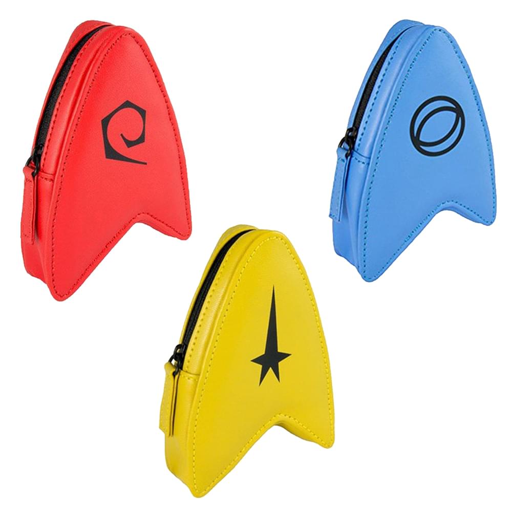 Star Trek The Original Series Delta Coin Pouch Gift Set: Gold, Blue & Red