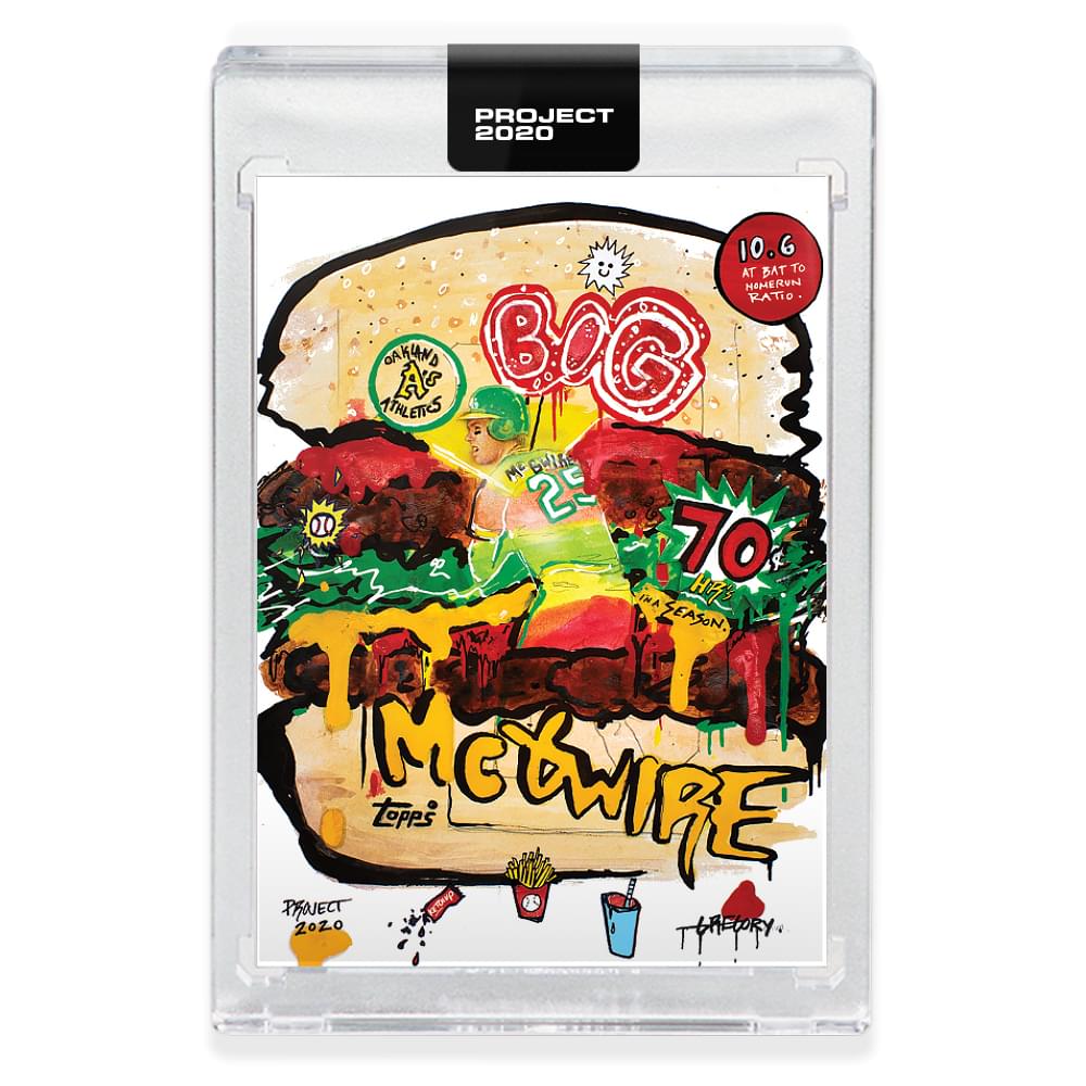 Topps PROJECT 2020 Card 152 - 1987 Mark McGwire by Gregory Siff