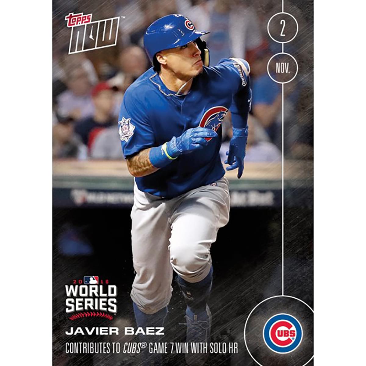 MLB Chicago Cubs Javier Baez #657 2016 Topps NOW Trading Card