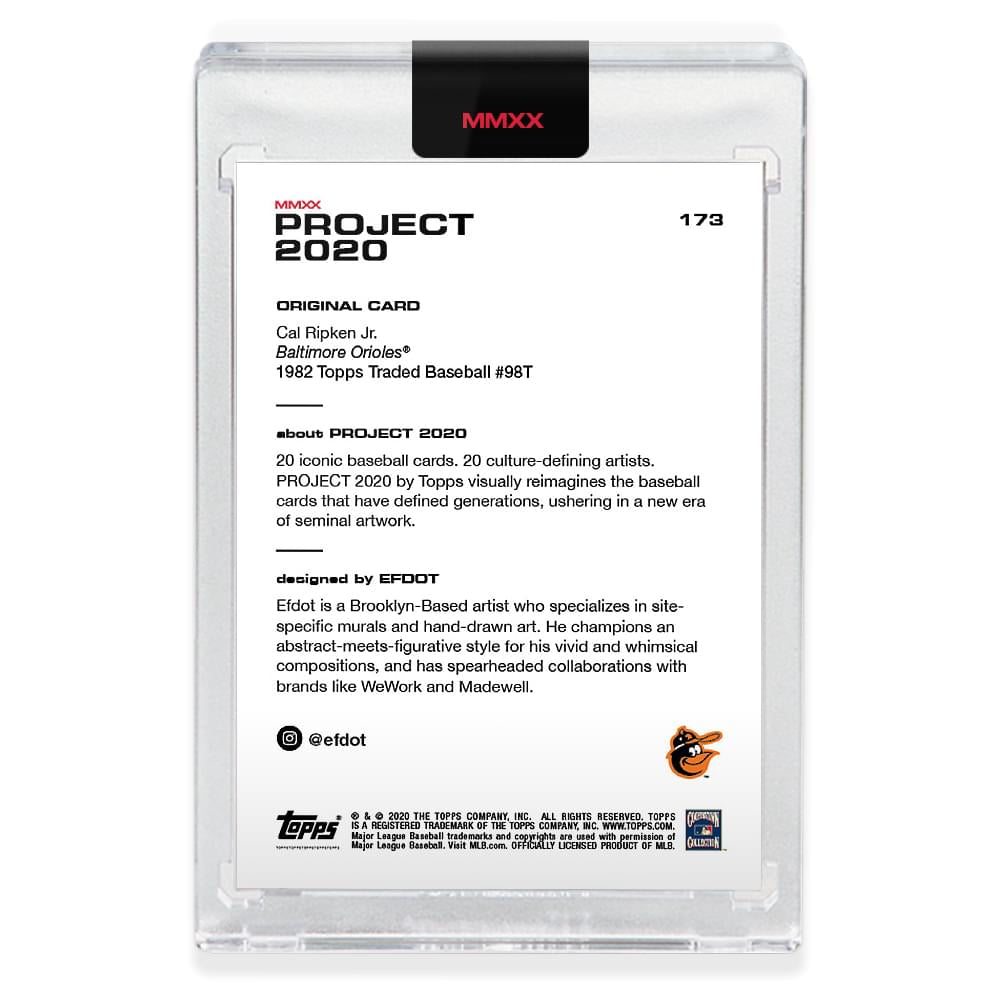 Topps PROJECT 2020 Card 173 - 1982 Cal Ripken Jr by Efdot