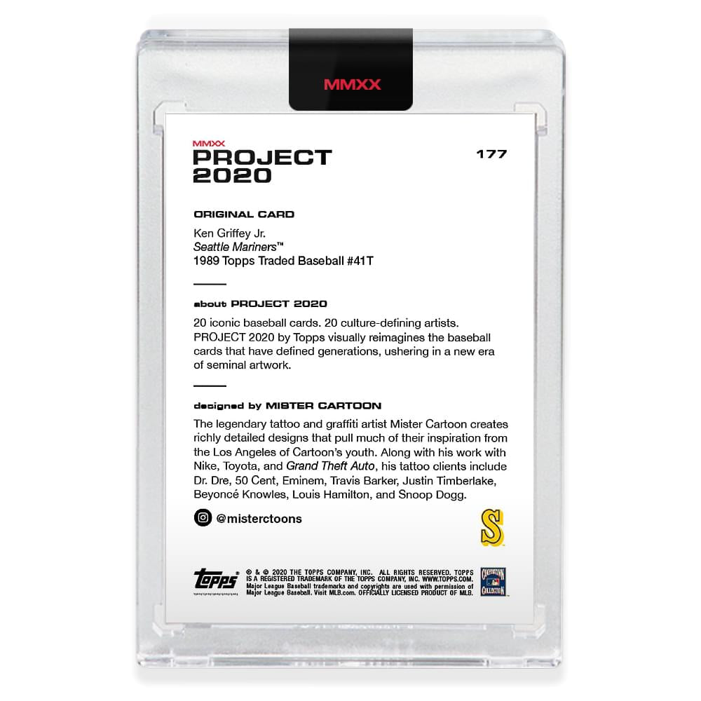 Topps PROJECT 2020 Card 177 - 1989 Ken Griffey Jr. by Mister Cartoon