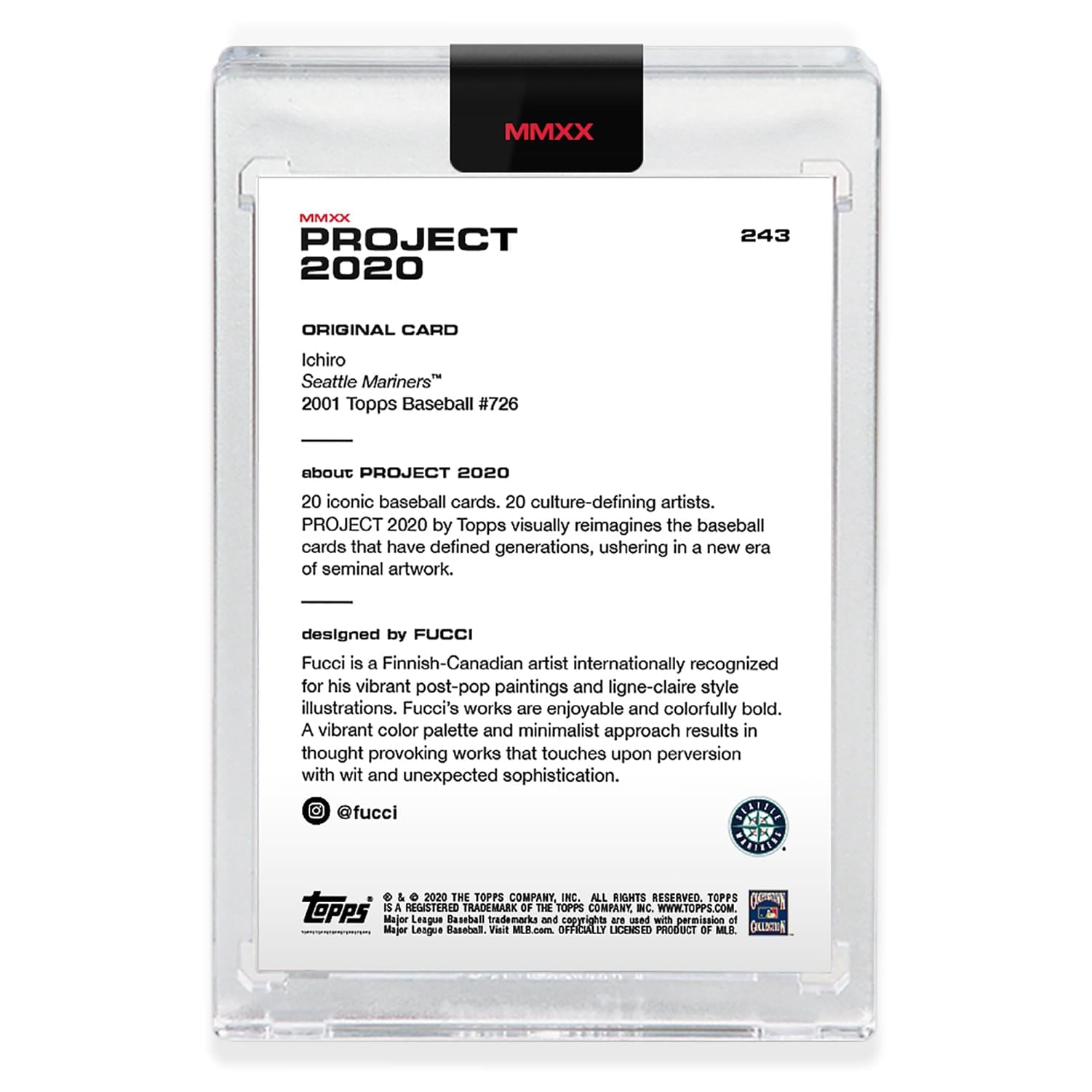 Topps PROJECT 2020 Card 243 - 2001 Ichiro by Fucci