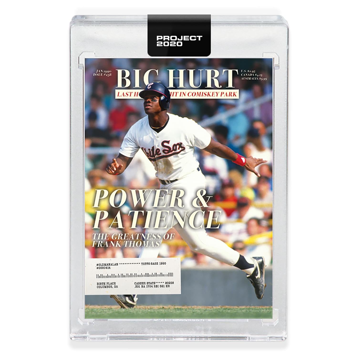 Topps PROJECT 2020 Card 259 - 1990 Frank Thomas by Oldmanalan
