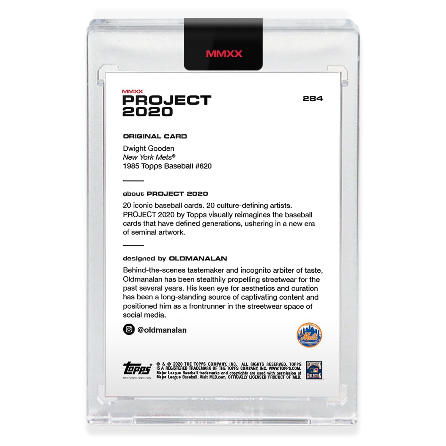 Topps PROJECT 2020 Card 284 - 1985 Dwight Gooden by Oldmanalan