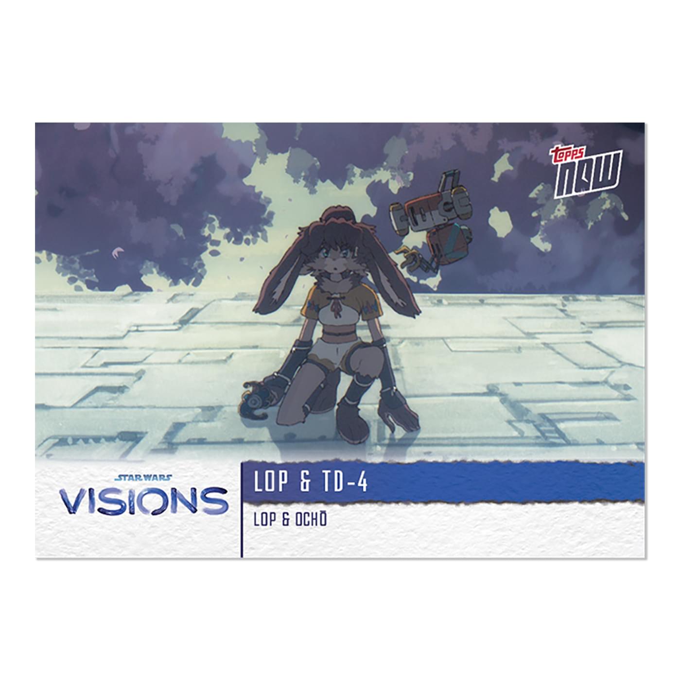 Star Wars Visions 2021 TOPPS NOW 5-Card Pack | Lop & Ocho