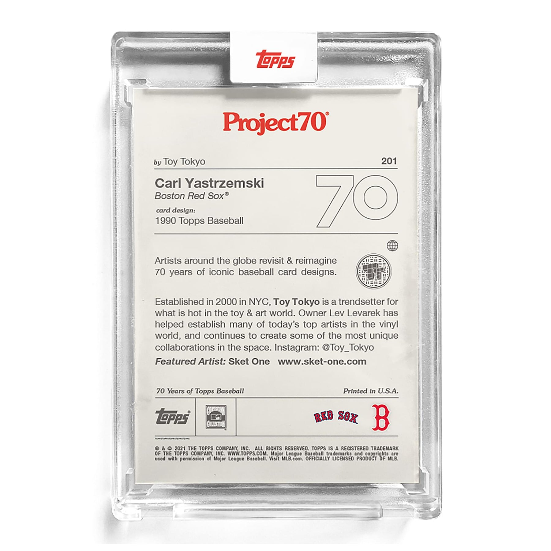 MLB Topps Project70 Card 201 | 1990 Carl Yastrzemski by Toy Tokyo