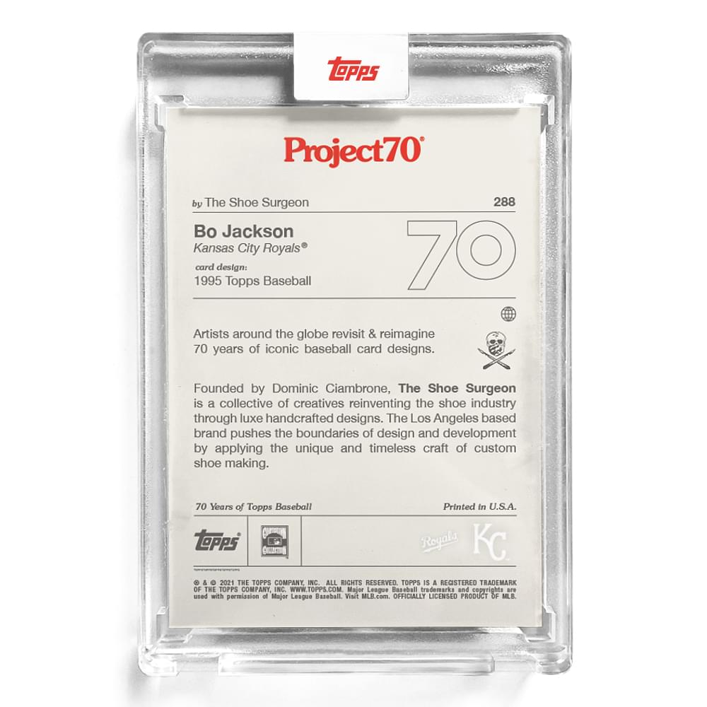 MLB Topps Project70 Card 288 | 1995 Bo Jackson by The Shoe Surgeon