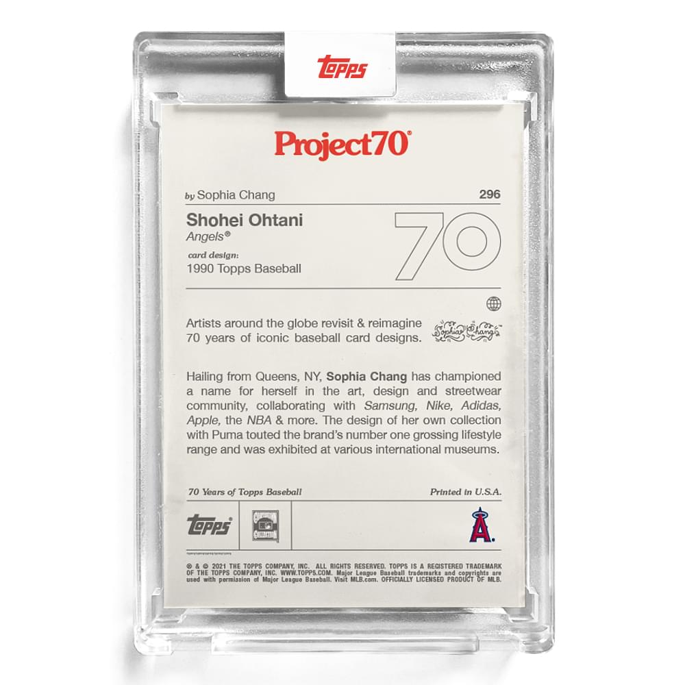 MLB Topps Project70 Card 296 | 1976 Shohei Ohtani by Sophia Chang