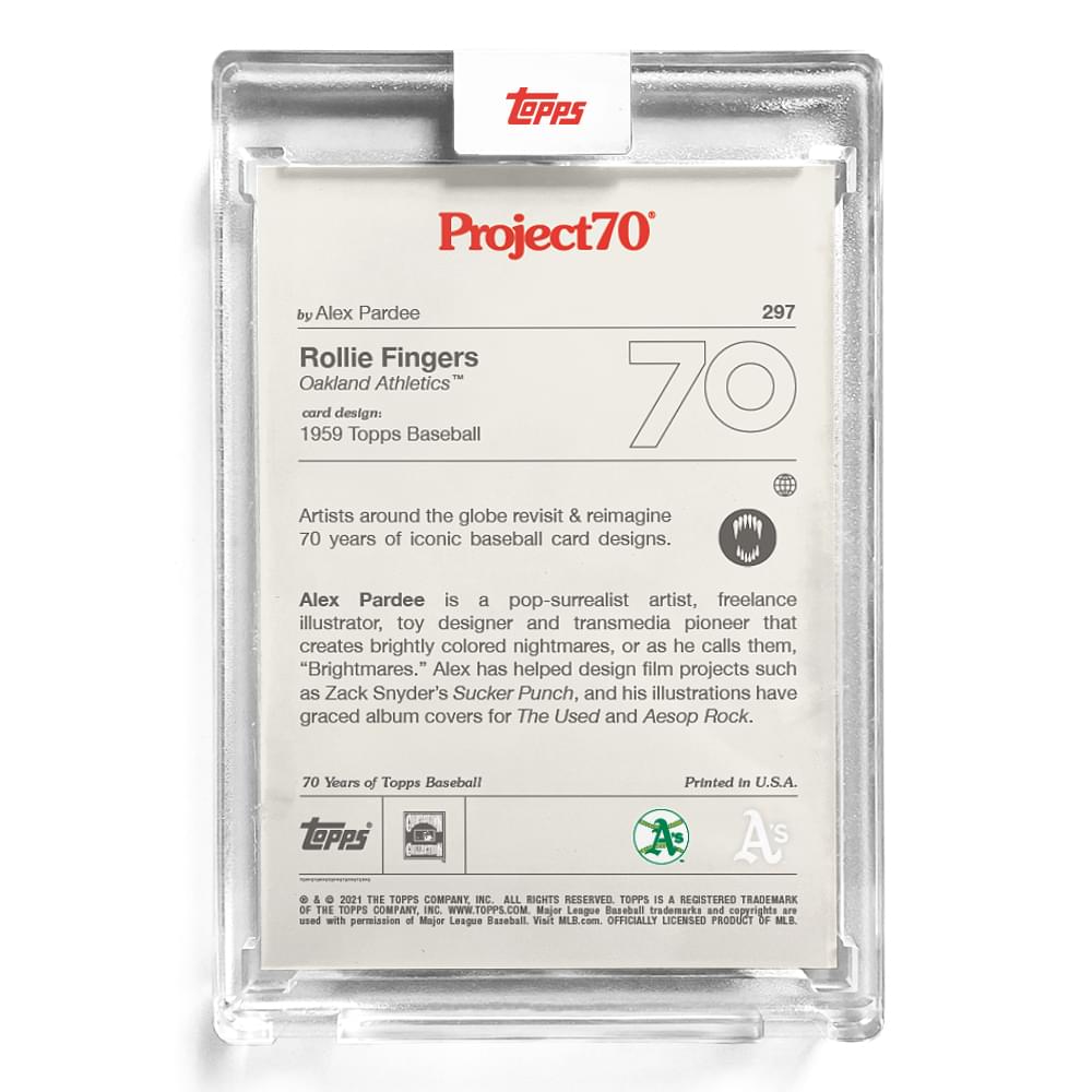 MLB Topps Project70 Card 297 | 1959 Rollie Fingers by Alex Pardee