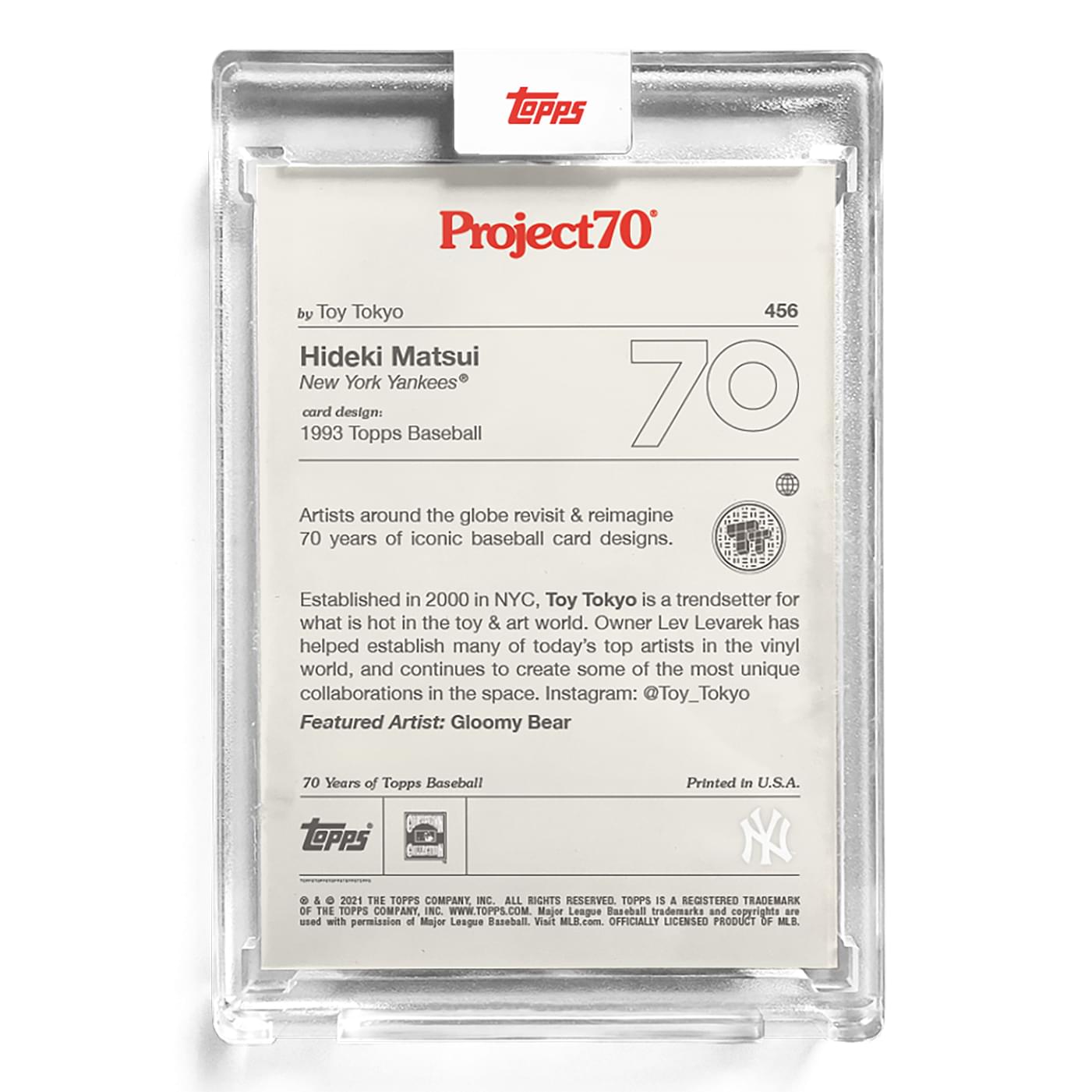 Topps Project70 Card 456 | 1993 Hideki Matsui by Toy Tokyo