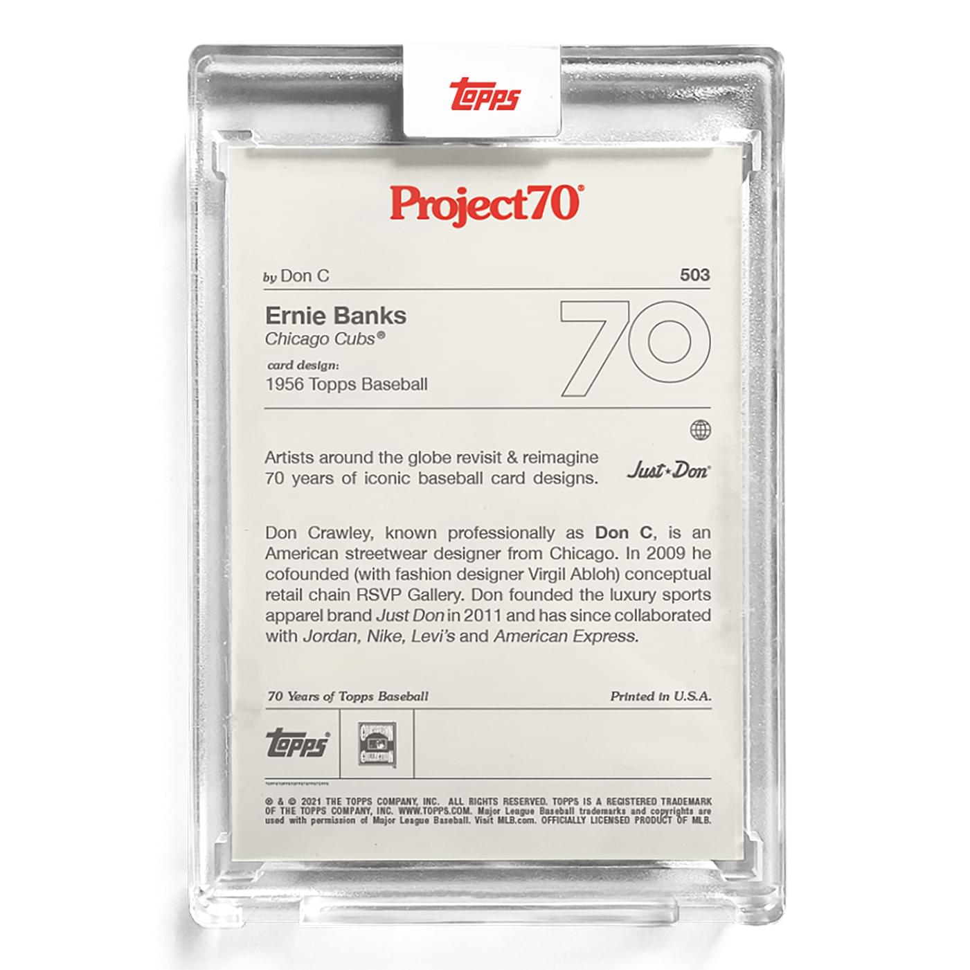 Topps Project70 Card 503 | 1956 Ernie Banks by Don C
