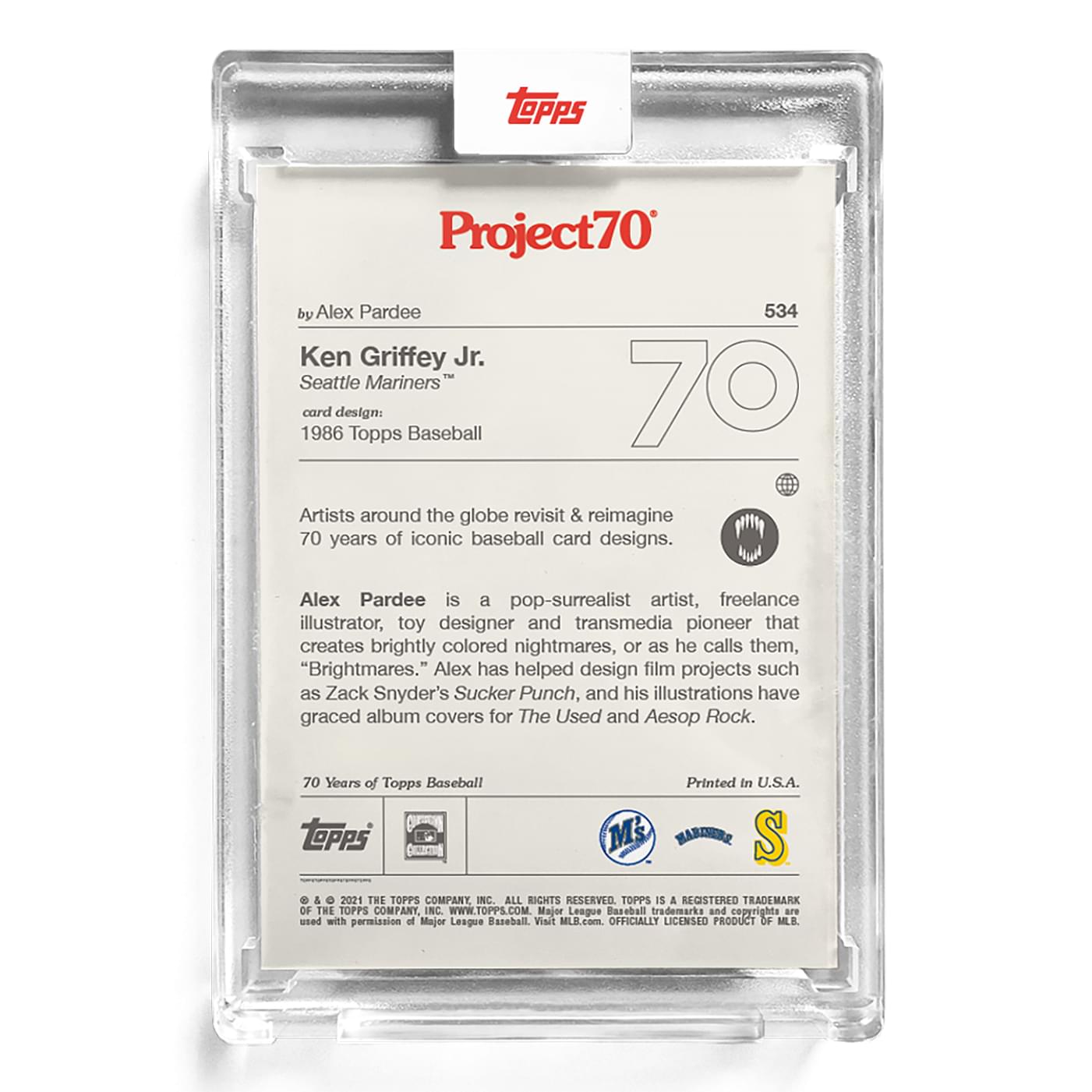 Topps Project70 Card 534 | 1986 Ken Griffey Jr. by Alex Pardee